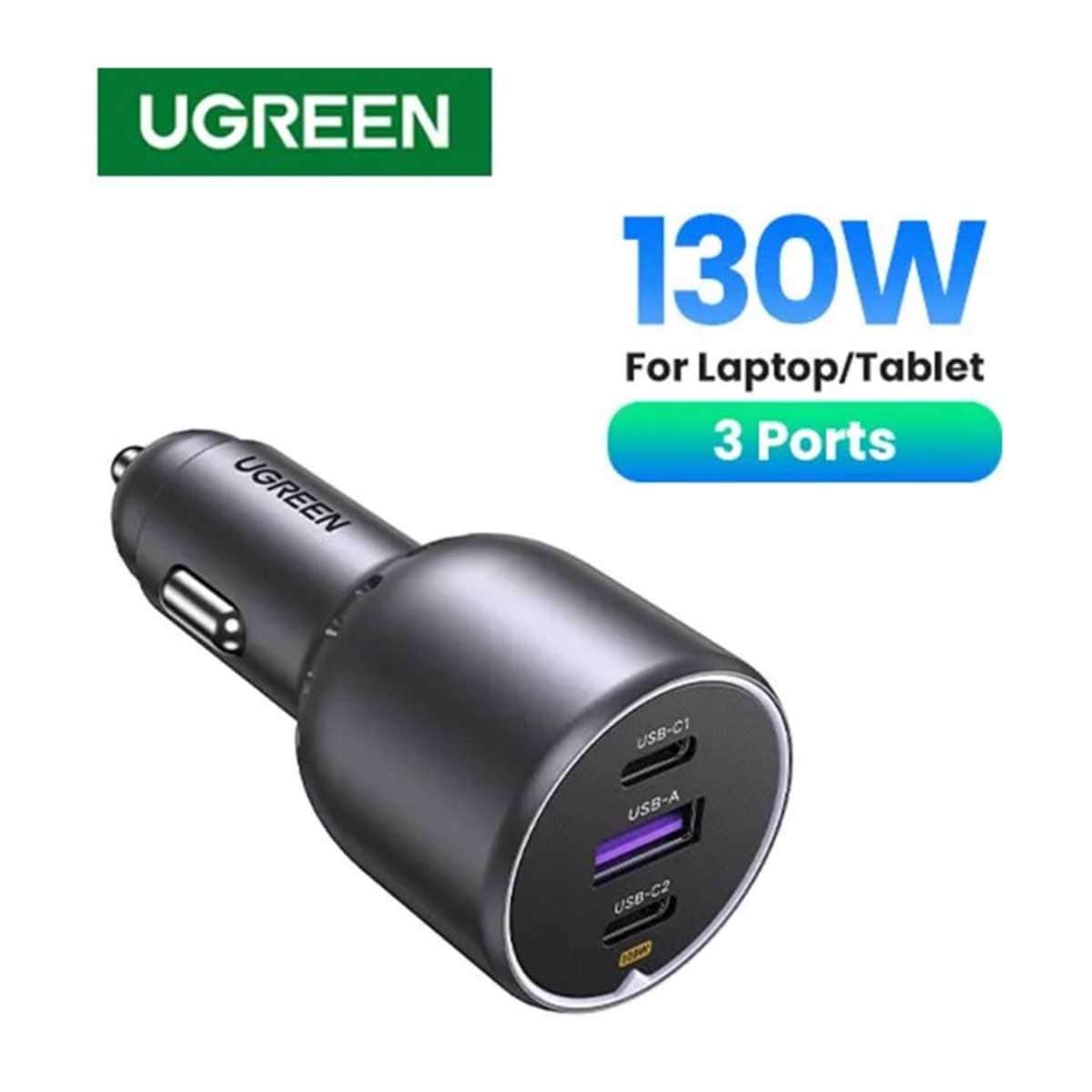UGREEN EC705 130W 3-Port Car Charger