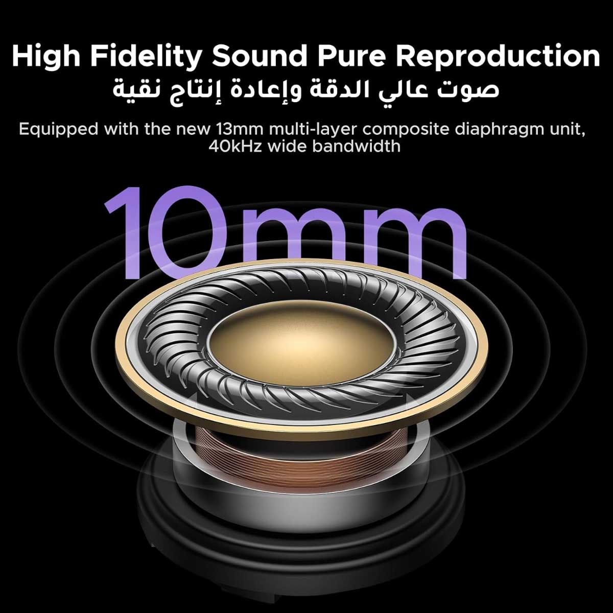 يوجرين EchoBuds Magic ANC سماعات أذن لاسلكية حقيقية مع إلغاء الضوضاء النشط