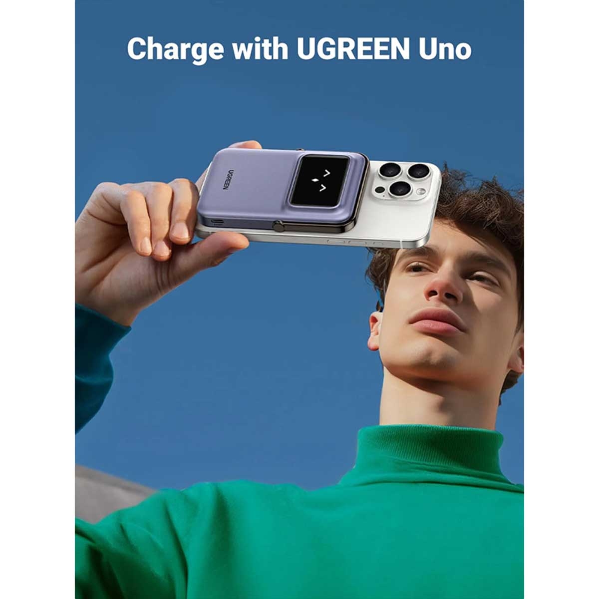 يوجرين Uno PB571 باور بانك لاسلكي 5000mAh بقدرة 20W
