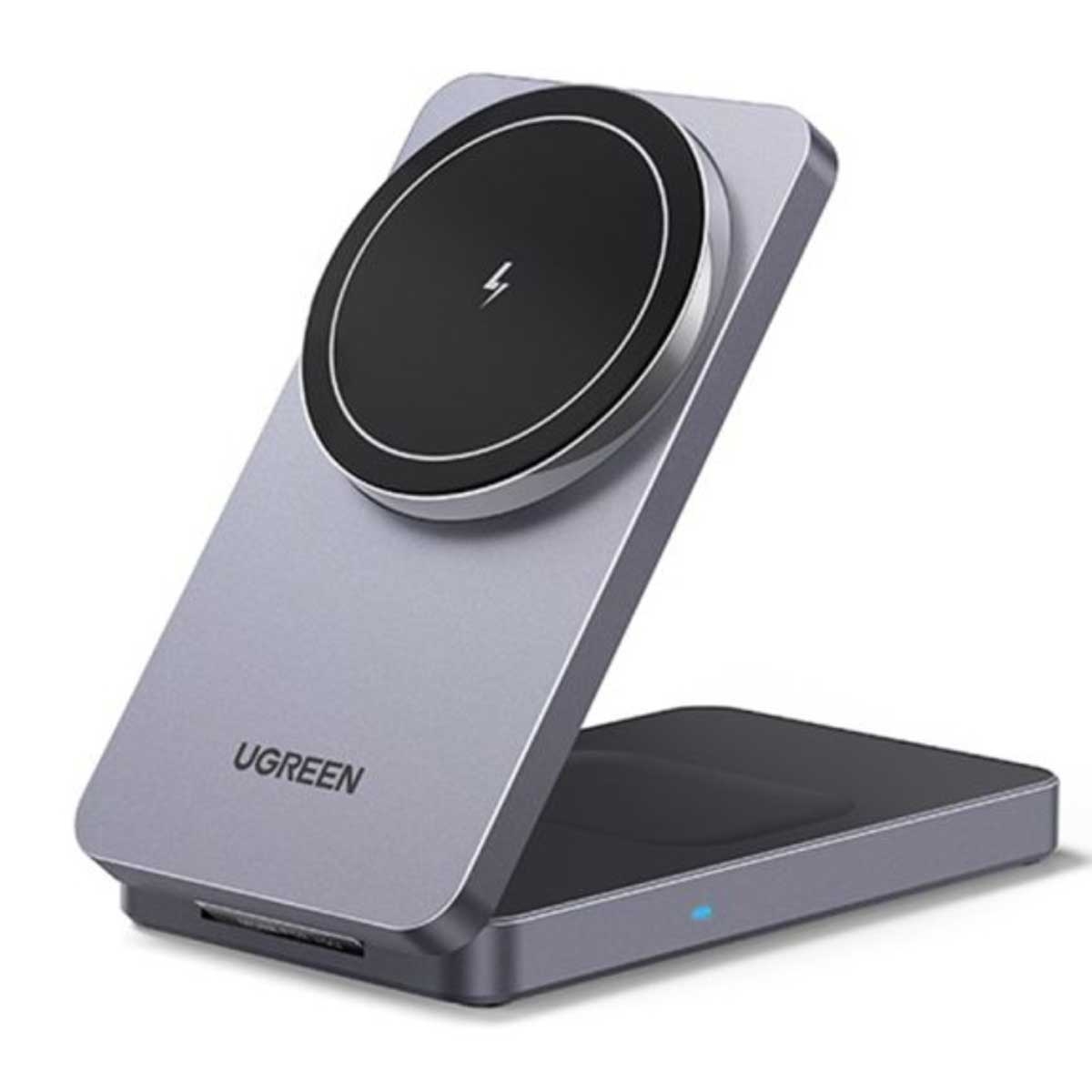 UGREEN MagFlow 15W 2-in-1 Magnetic Wireless Charger