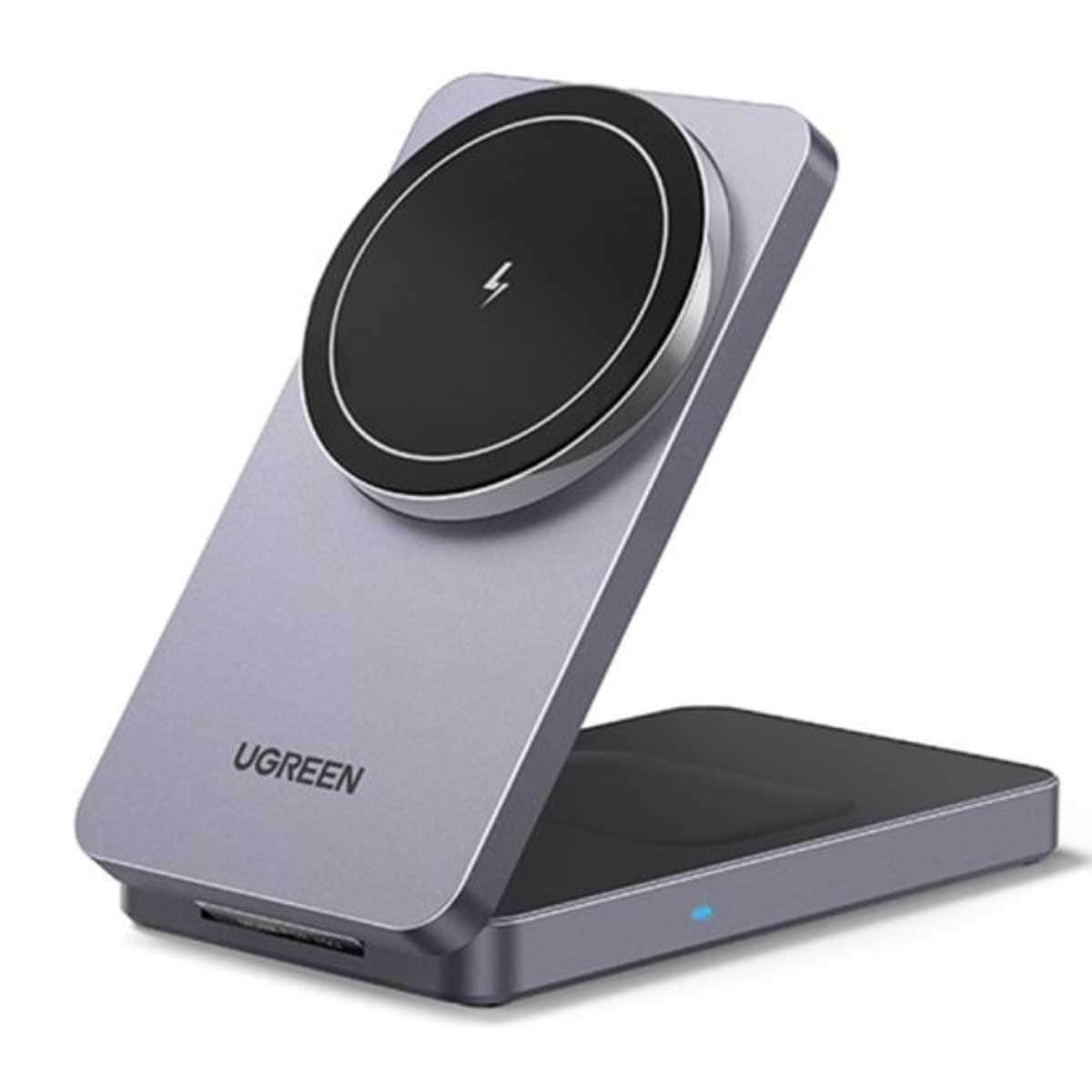 UGREEN MagFlow 15W 2-in-1 Magnetic Wireless Charger