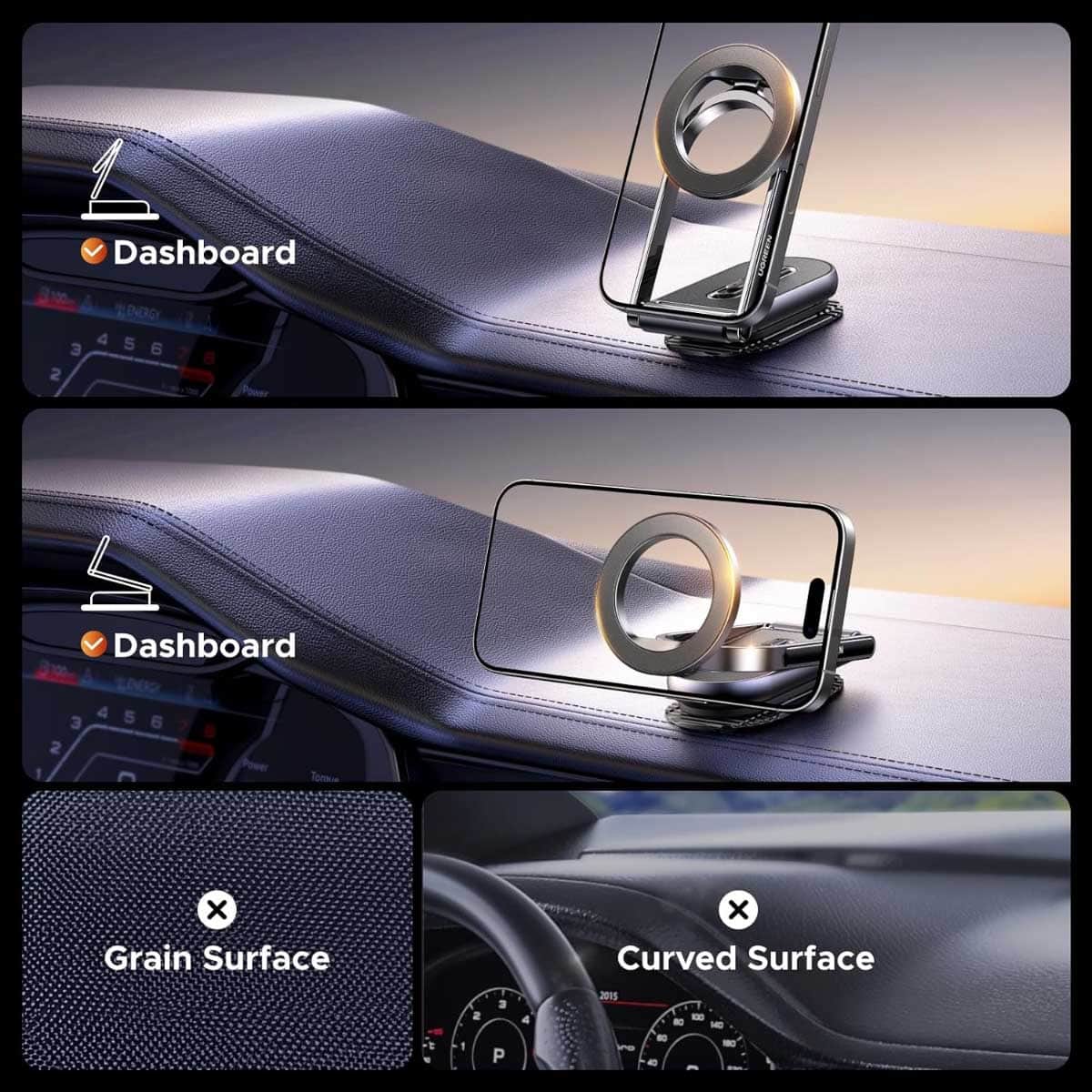 UGREEN Magnetic Dashboard Car Phone Mount
