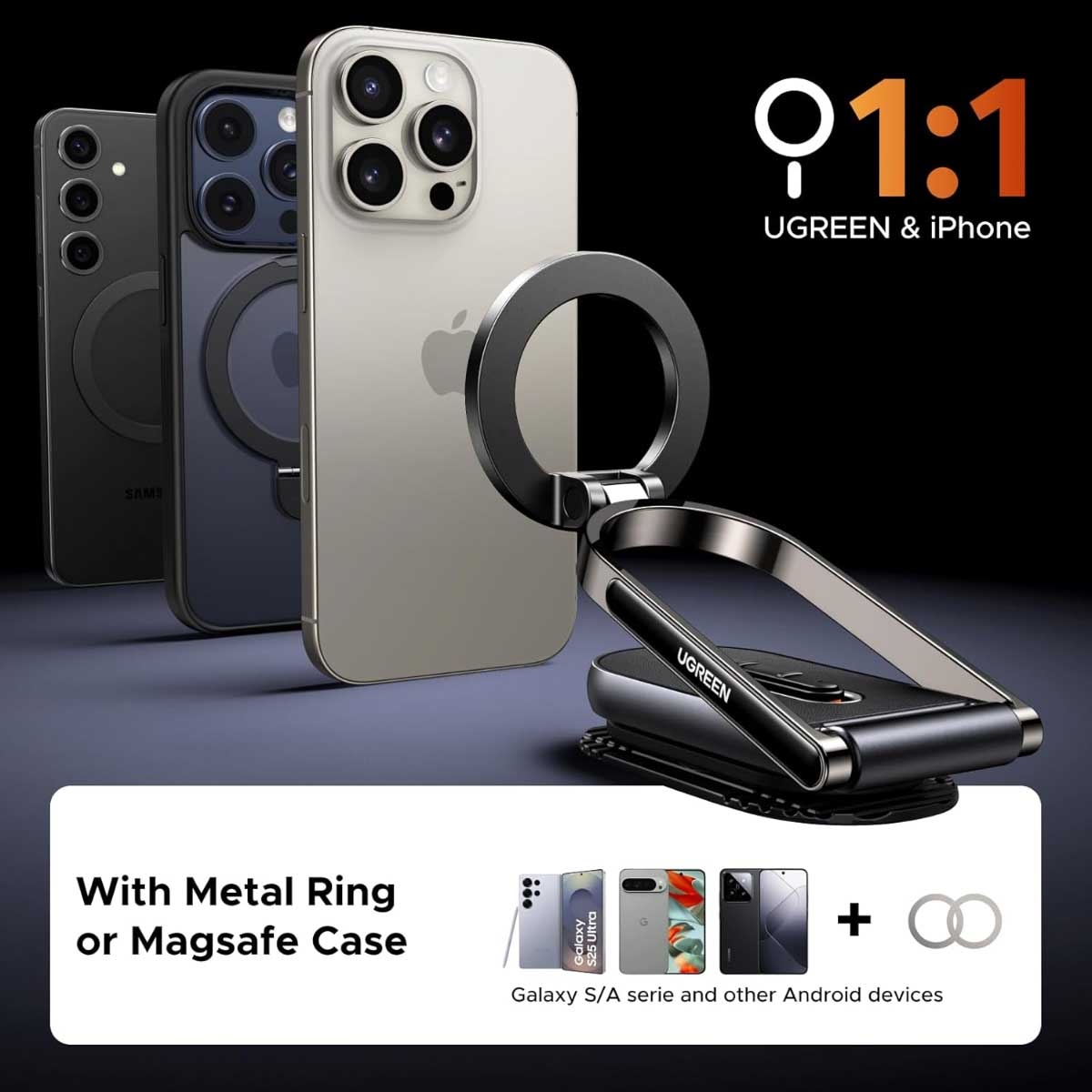 UGREEN Magnetic Dashboard Car Phone Mount