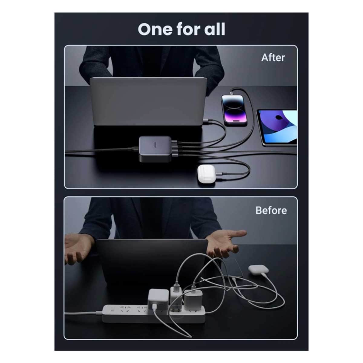 UGREEN Nexode 100W 4-Port USB-C Charging Station