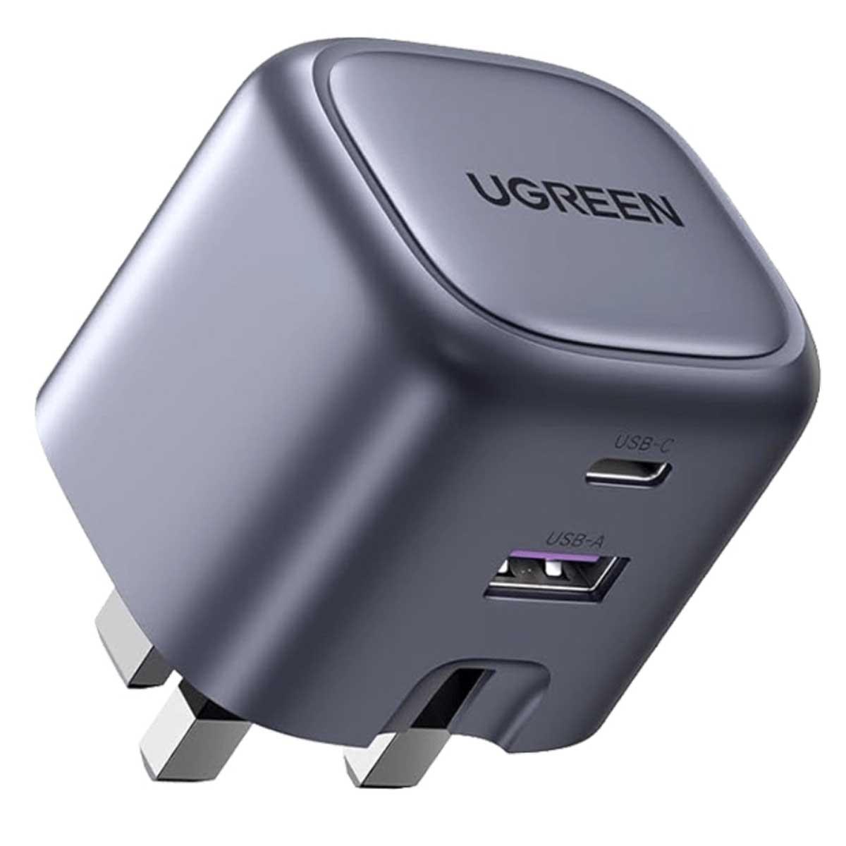 يوجرين Nexode شاحن حائط GaN بقدرة 35W بمنفذين USB-C وUSB-A