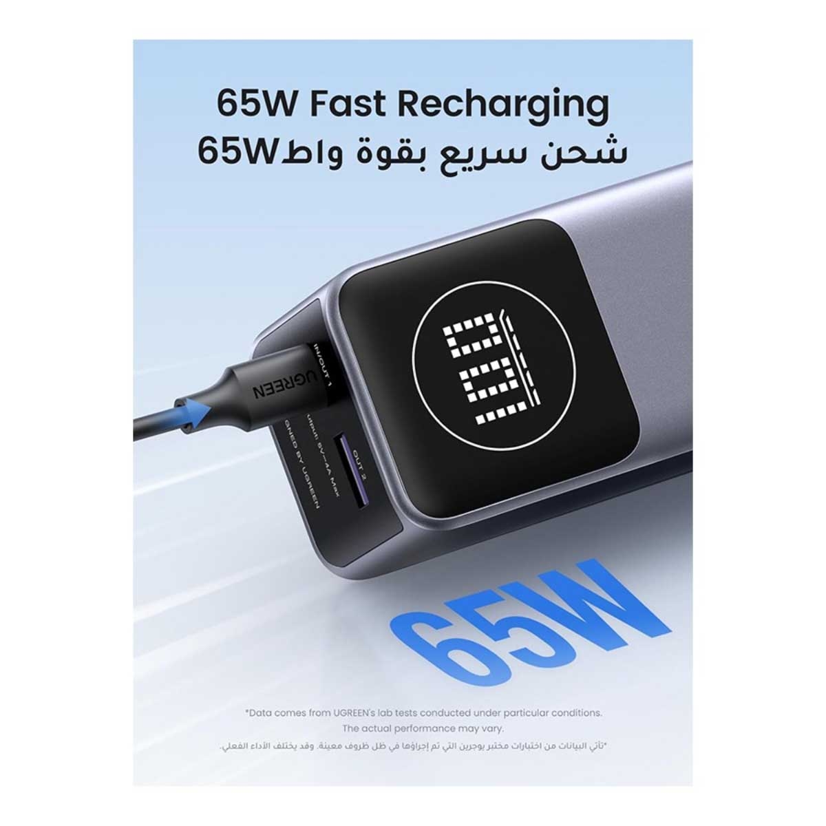 يوجرين Nexode PB724 باور بانك 12000mAh بقدرة 100W