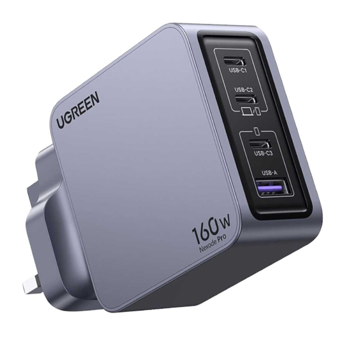 يوجرين Nexode Pro شاحن حائط GaN بقدرة 160W مع 4 منافذ
