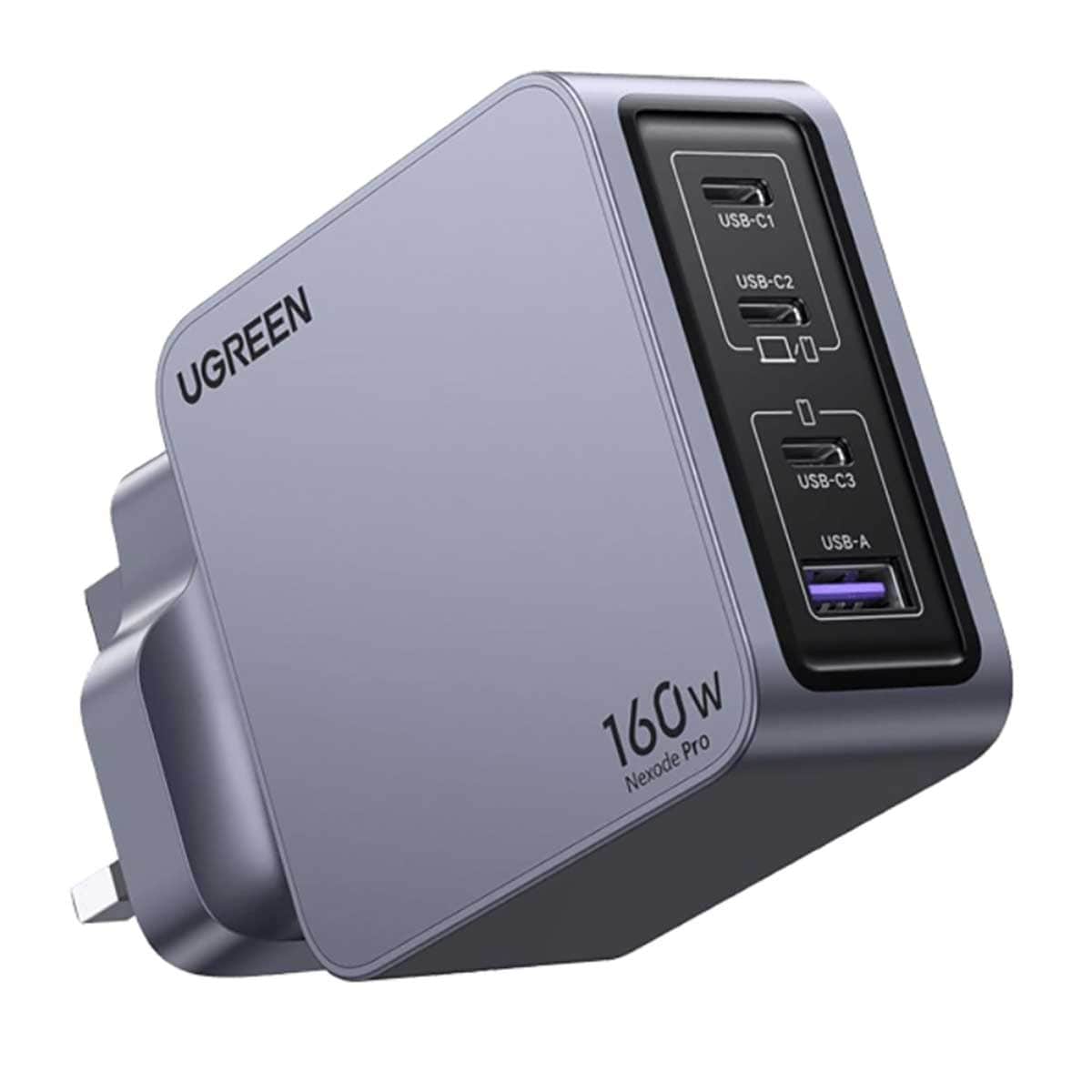 يوجرين Nexode Pro شاحن حائط GaN بقدرة 160W مع 4 منافذ