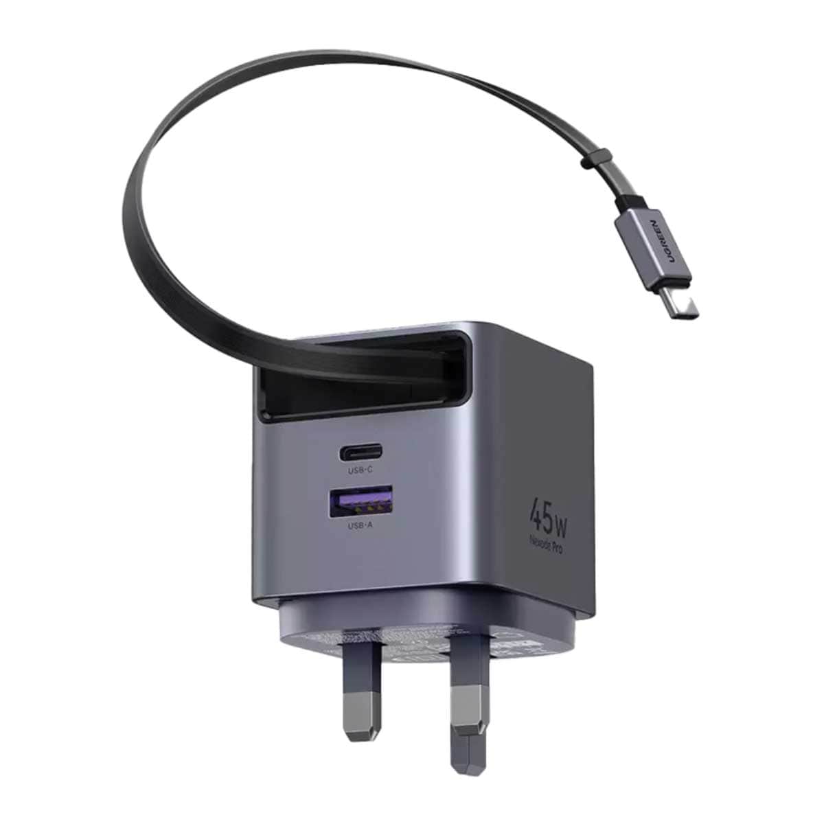 UGREEN Nexode Pro X614 45W 2-Port GaN Wall Charger with USB-C Cable