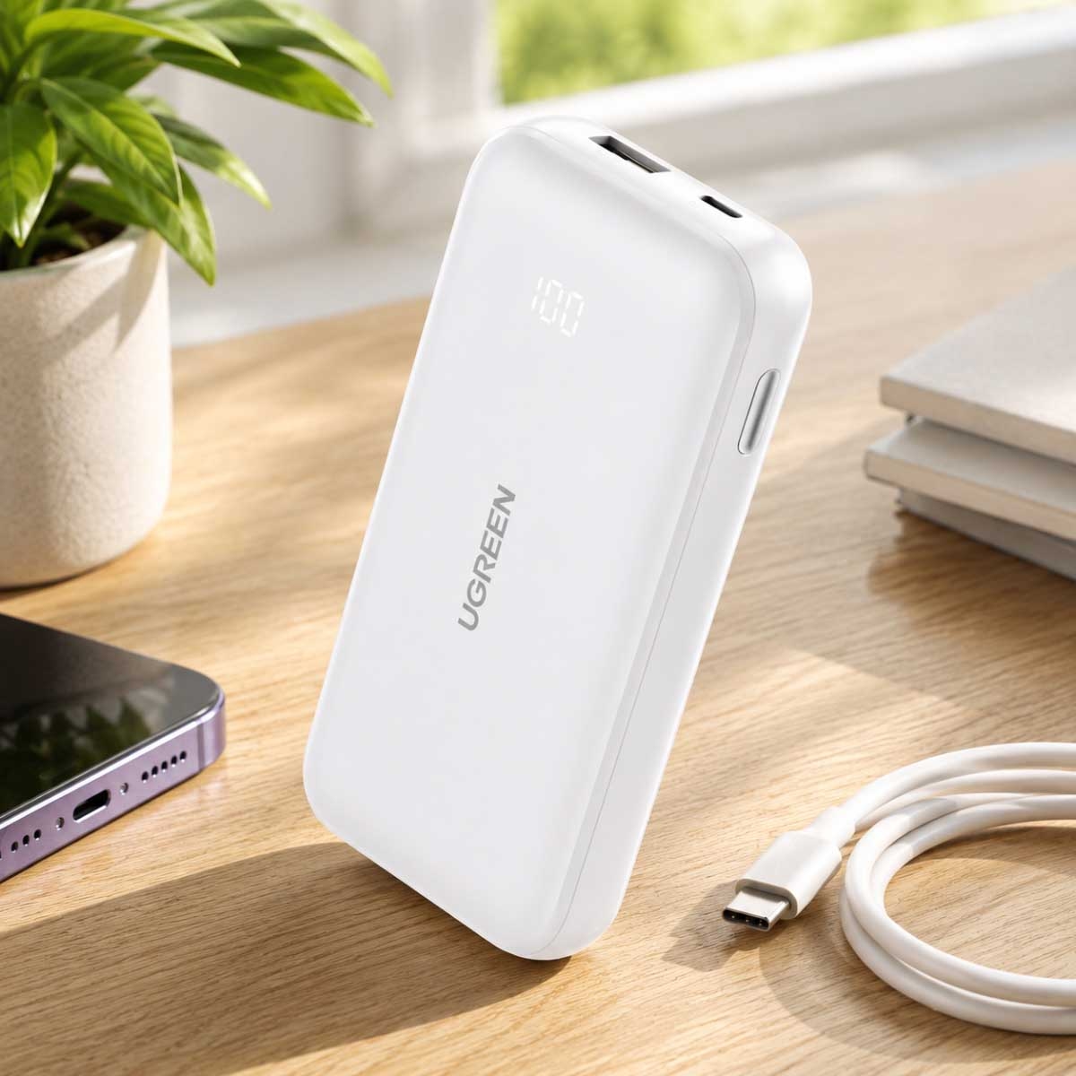 يوجرين PB501 باور بانك 10000mAh بقدرة 30W