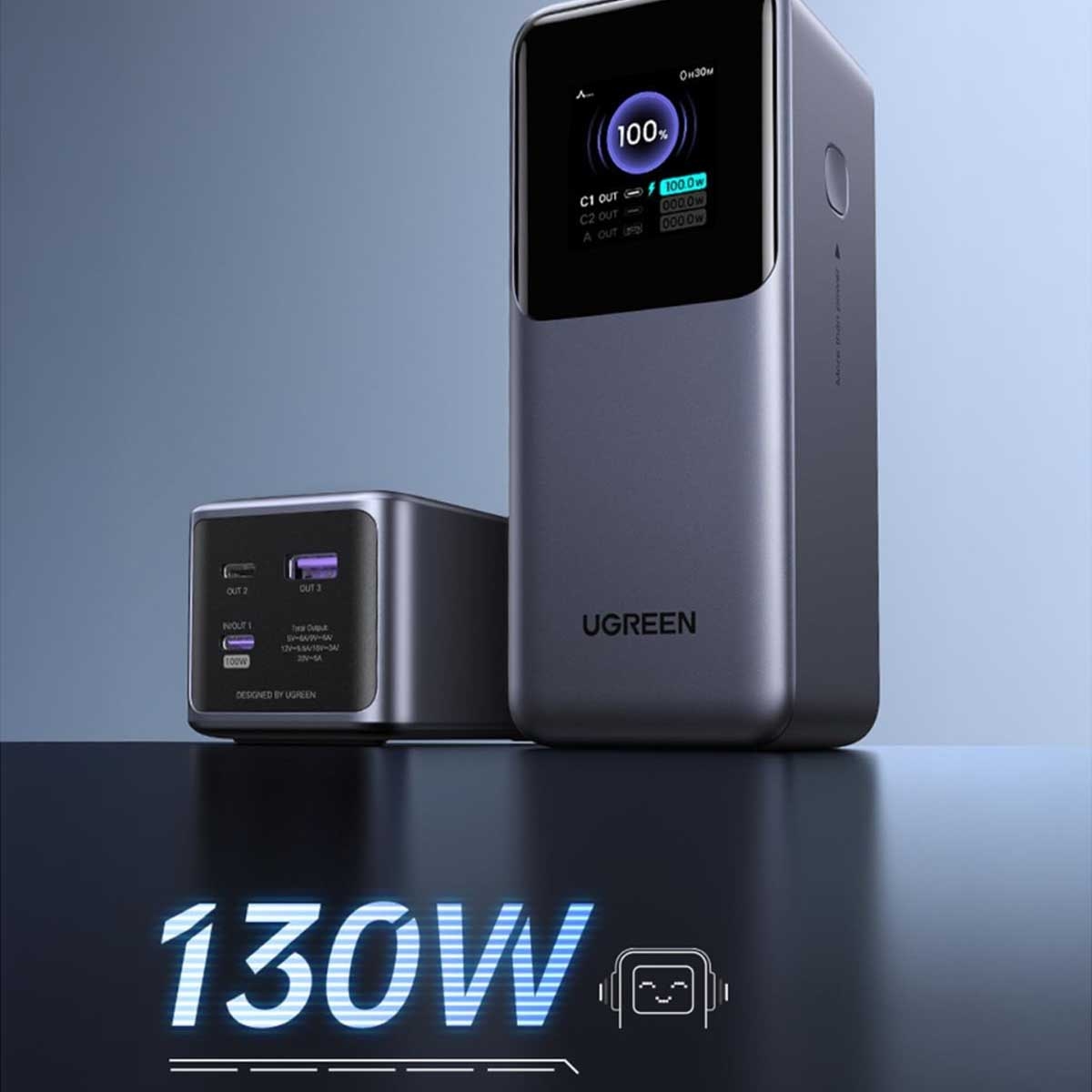 يوجرين PB721 باور بانك 20000mAh بقدرة 130W