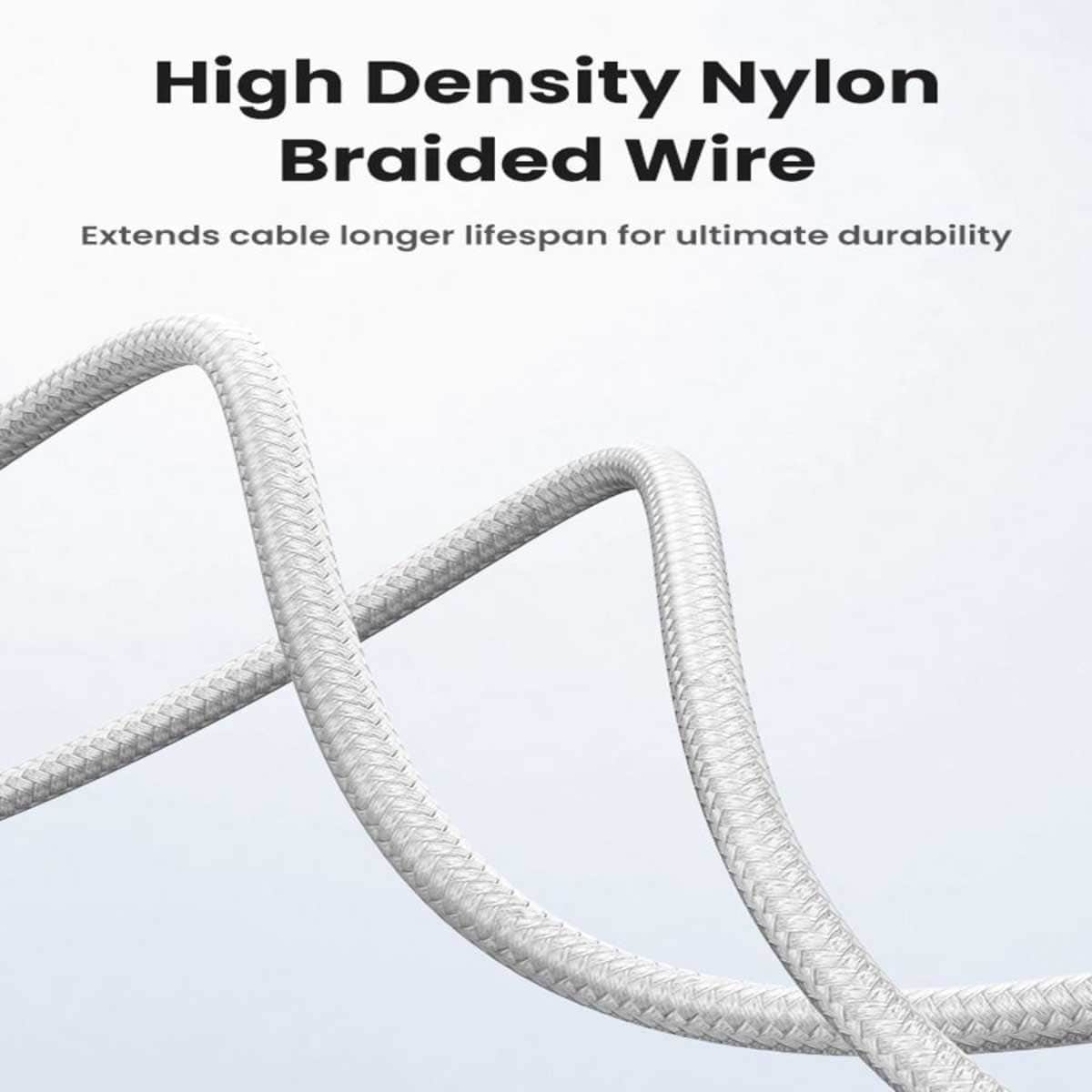 UGREEN Silver 2m 3A USB-C to Lightning Cable