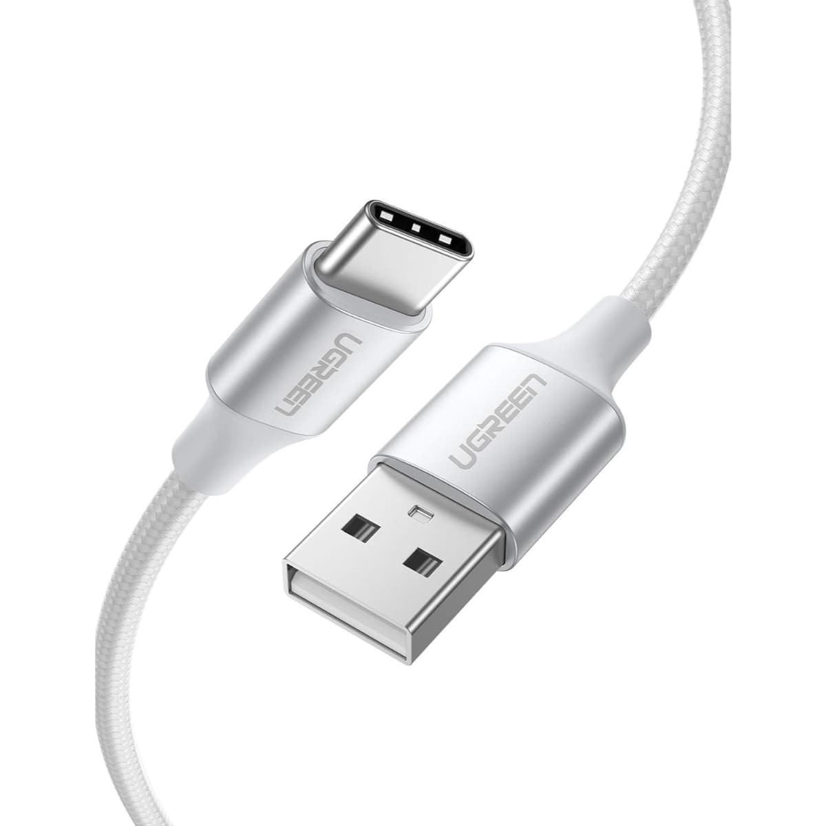 يوجرين كابل USB-A إلى USB-C فضي 60409 بطول 3m