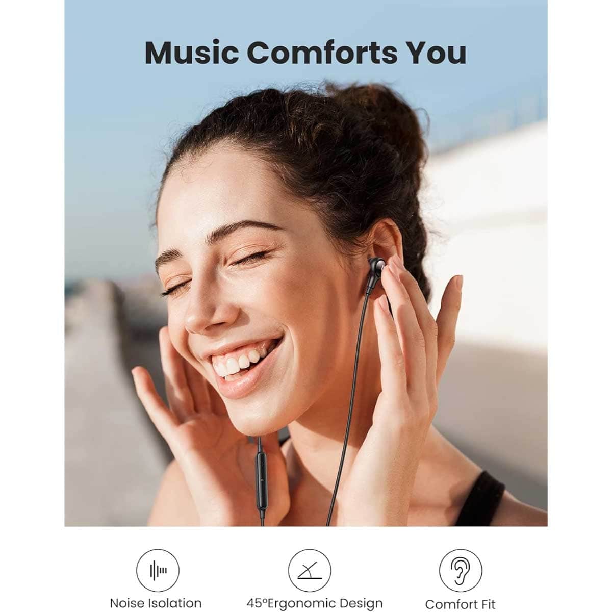 يوجرين سماعة أذن سلكية داخل الأذن Type-C
