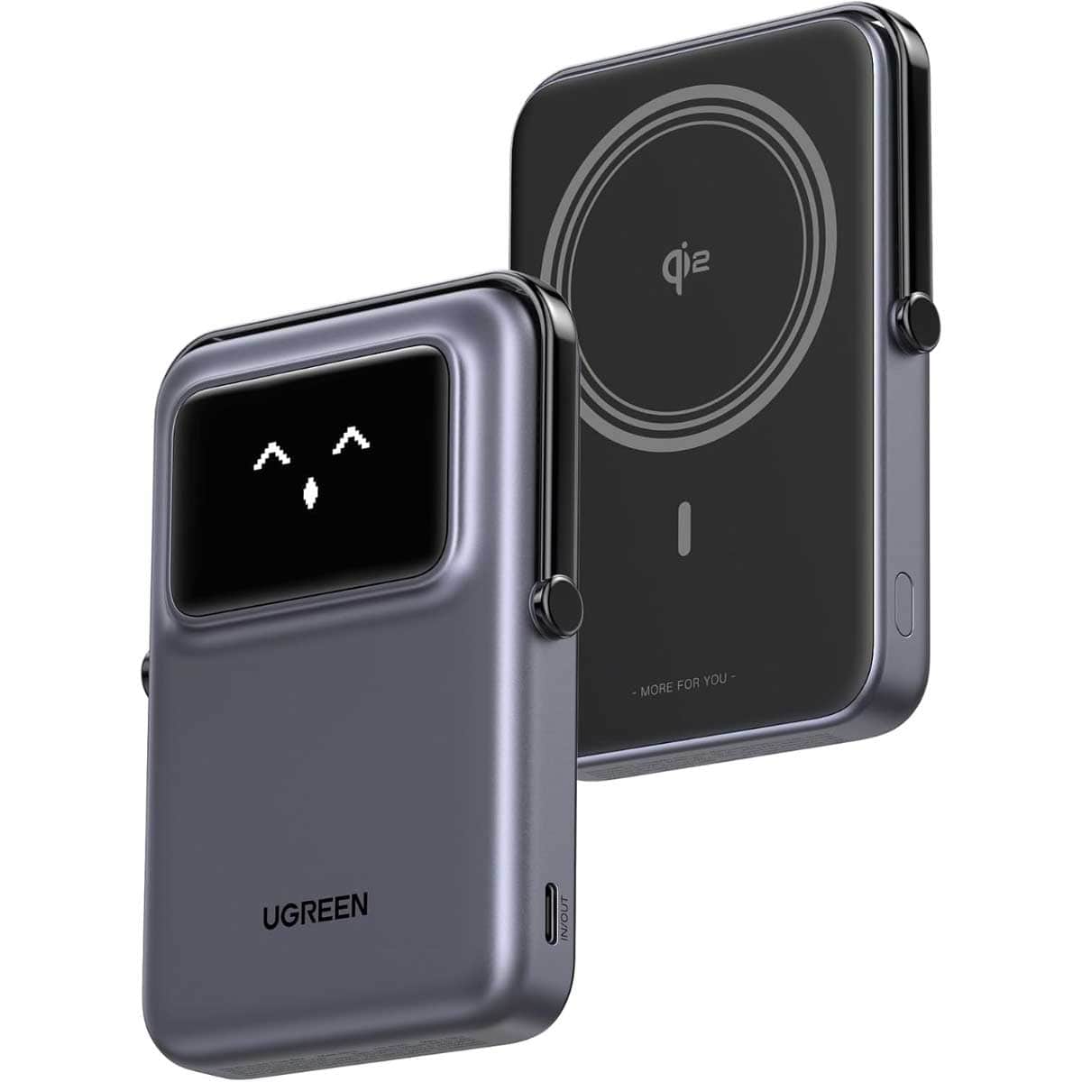 يوجرين Uno باور بانك مغناطيسي Qi2 بسعة 10000mAh وبقدرة 15W