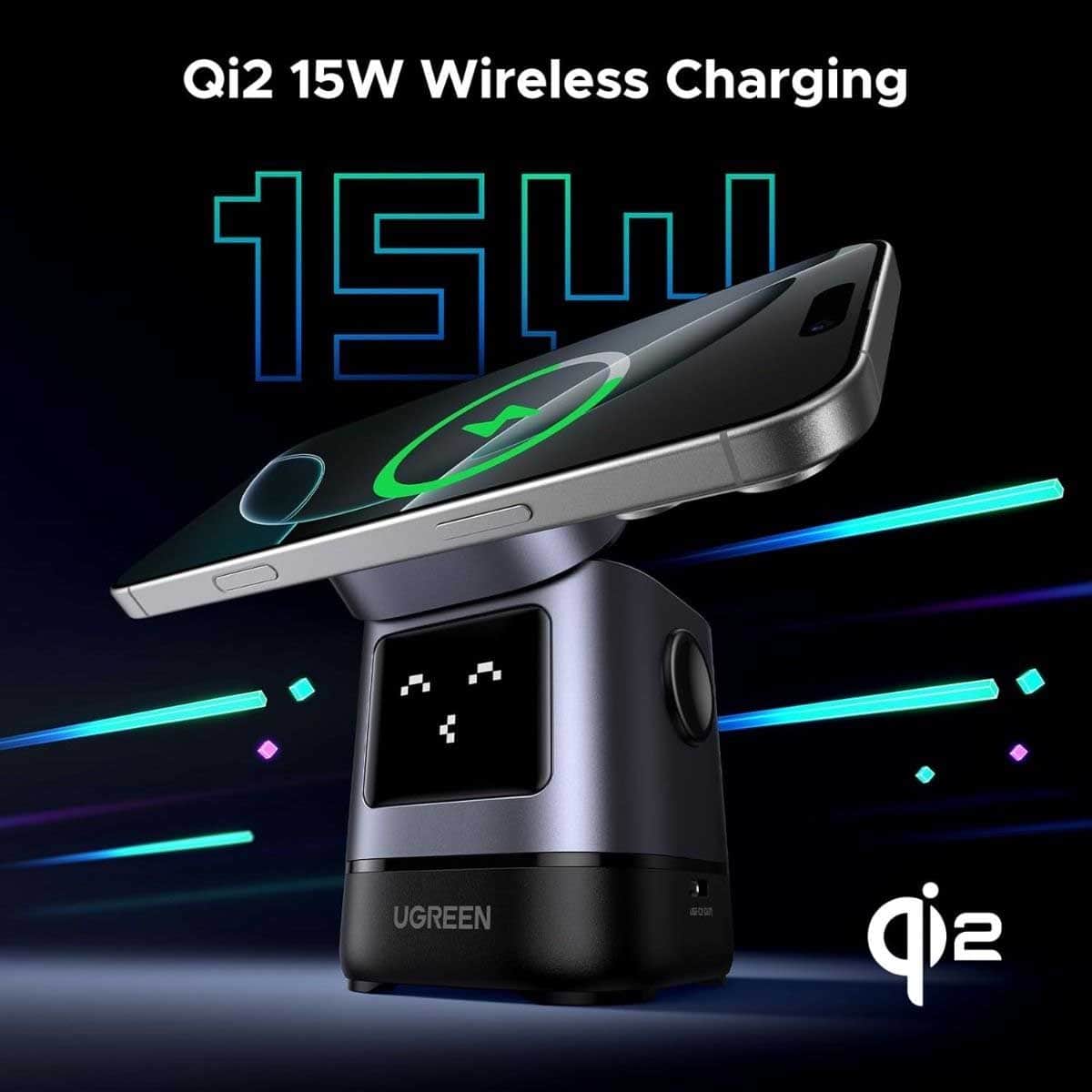 UGREEN Uno W709 15W 2-in-1 Wireless Charger