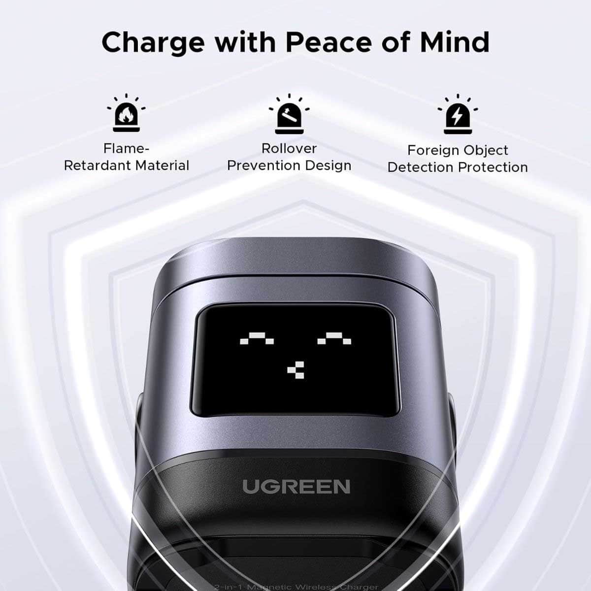 UGREEN Uno W709 15W 2-in-1 Wireless Charger
