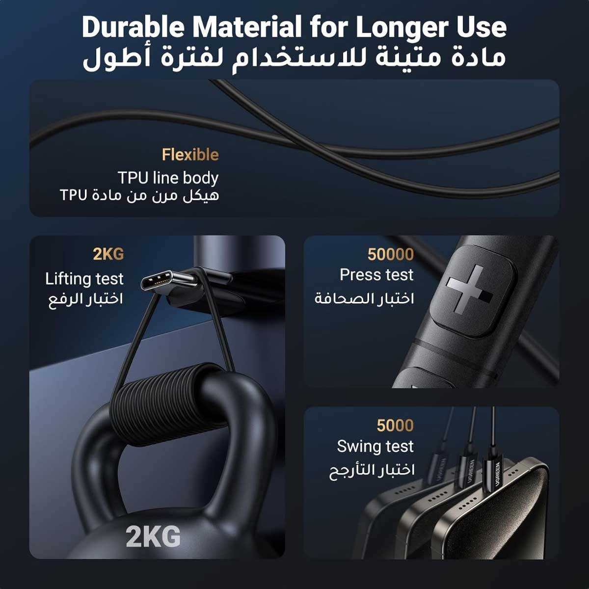يوجرين سماعة أذن سلكية داخل الأذن USB-C