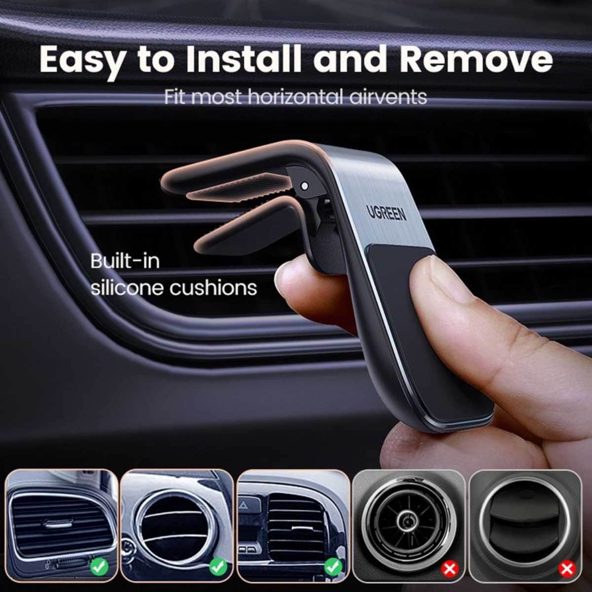 UGREEN Waterfall Magnetic Car Phone Mount