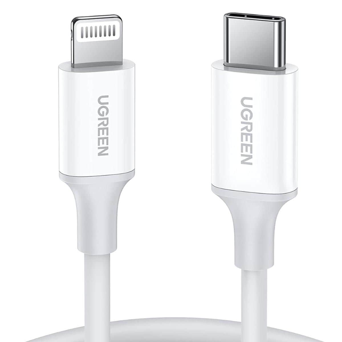 UGREEN White 1m USB-C to Lightning Cable