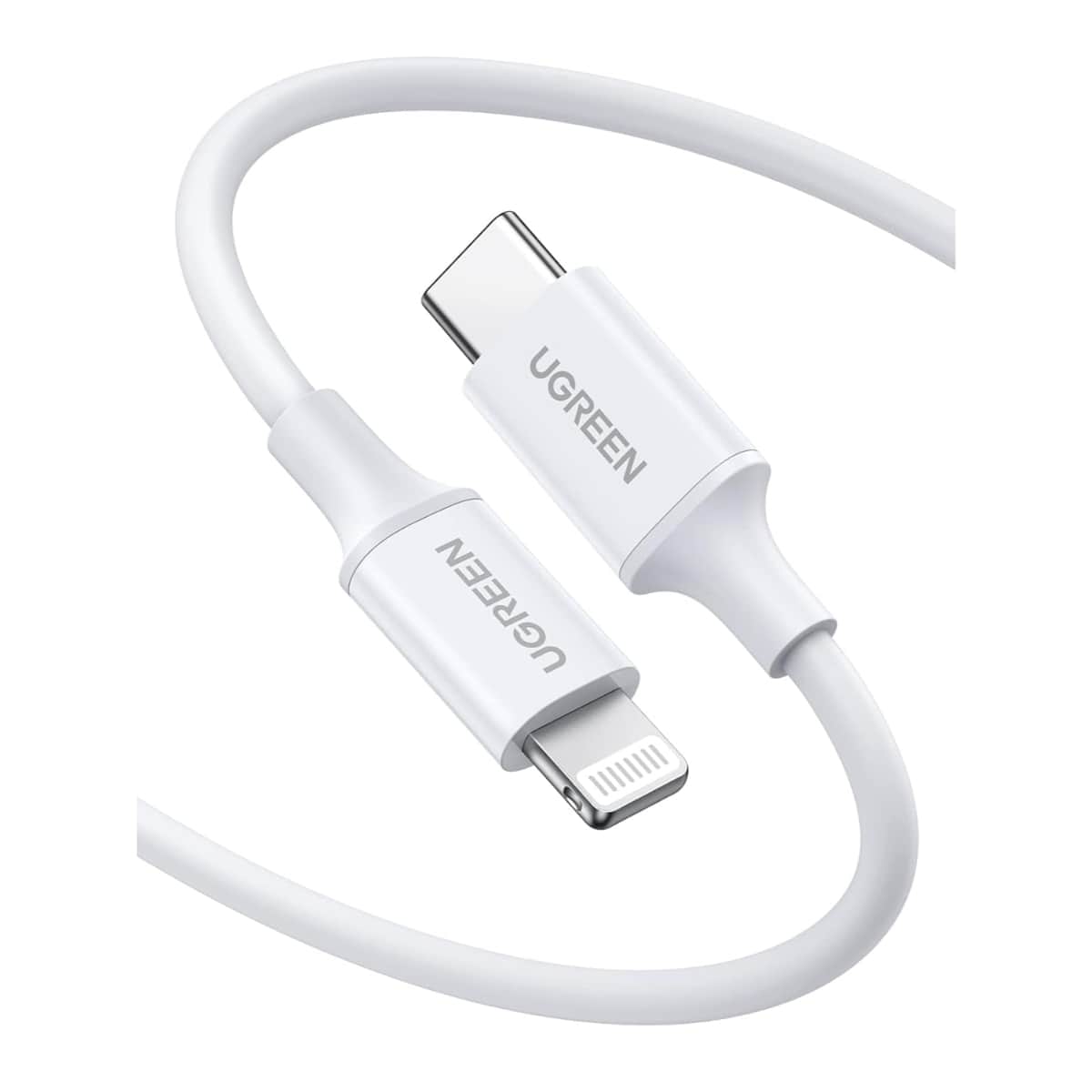 UGREEN White 1m USB-C to Lightning Cable