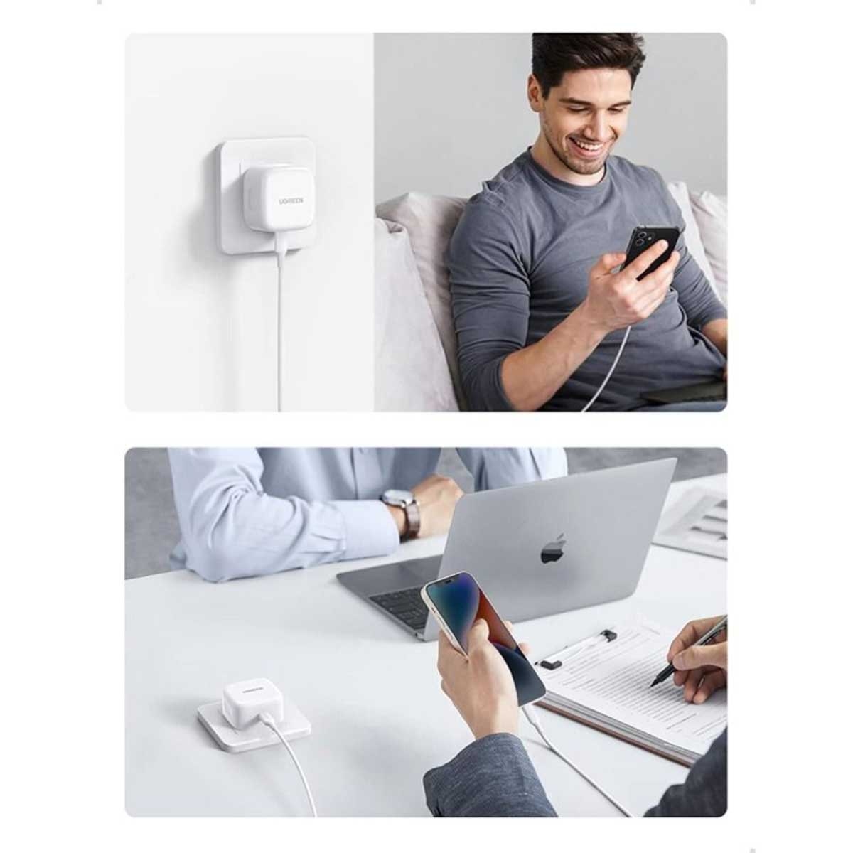 يوجرين شاحن حائط USB-C بقدرة 20W مع كابل Lightning