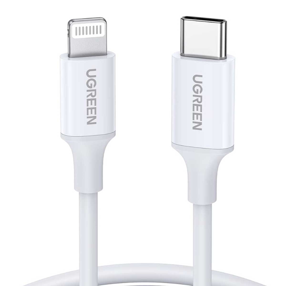 يوجرين كابل USB-C إلى Lightning أبيض بطول 2m بقدرة 20W