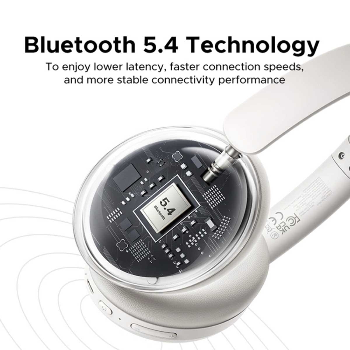 يوجرين HiTune Max 2 HP205 سماعات رأس لاسلكية فوق الأذن مع إلغاء الضوضاء النشط