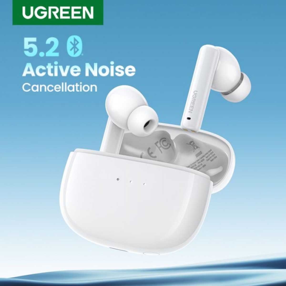 UGREEN White HiTune T3 True Wireless Earbuds