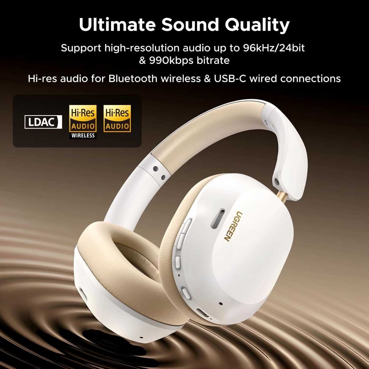 UGREEN Max5C ANC Wireless Over Ear Headphones
