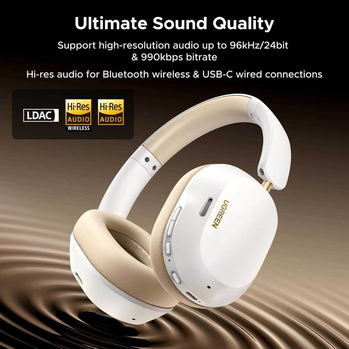 UGREEN Max5C ANC Wireless Over Ear Headphones