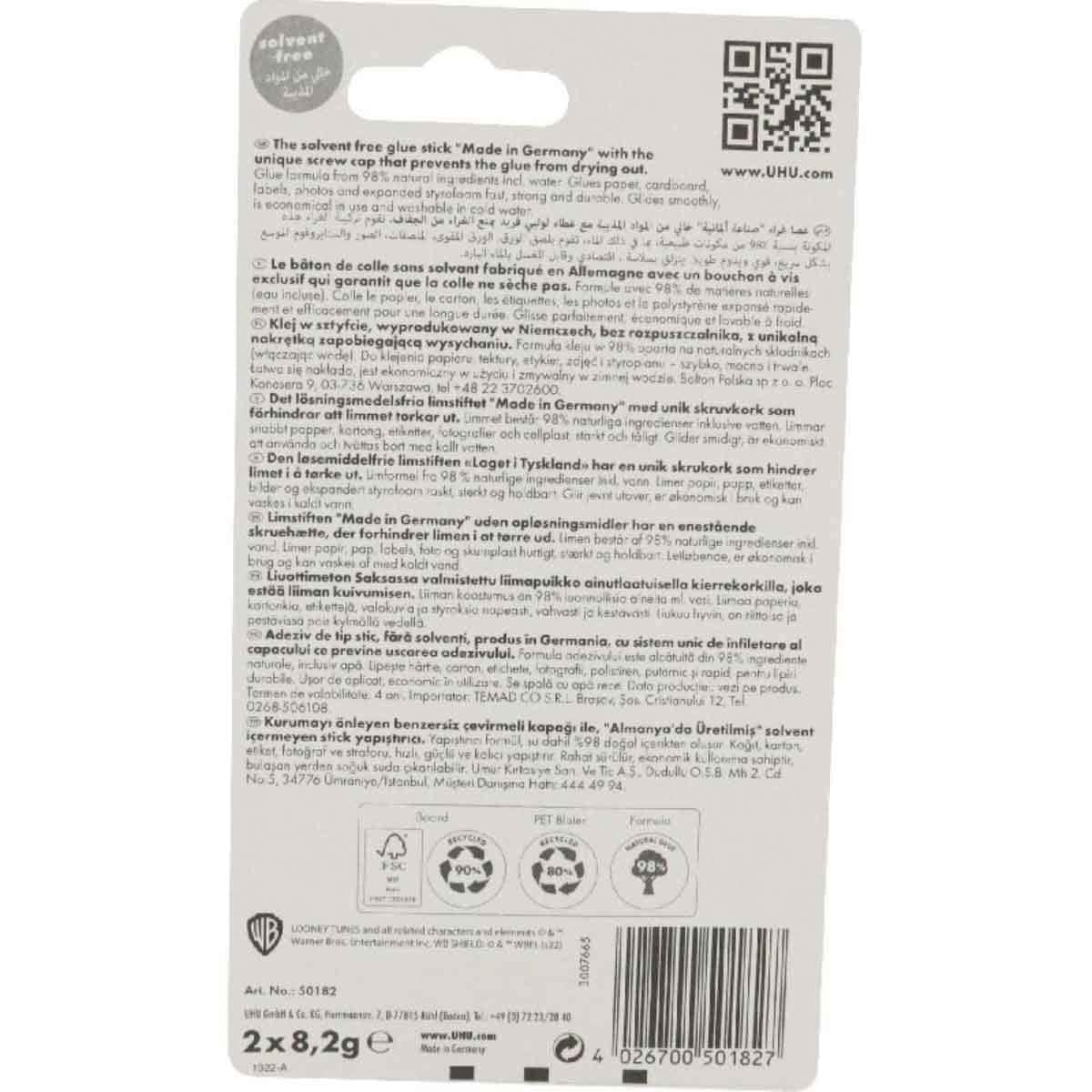 UHU 8.2g Clear Glue Stick