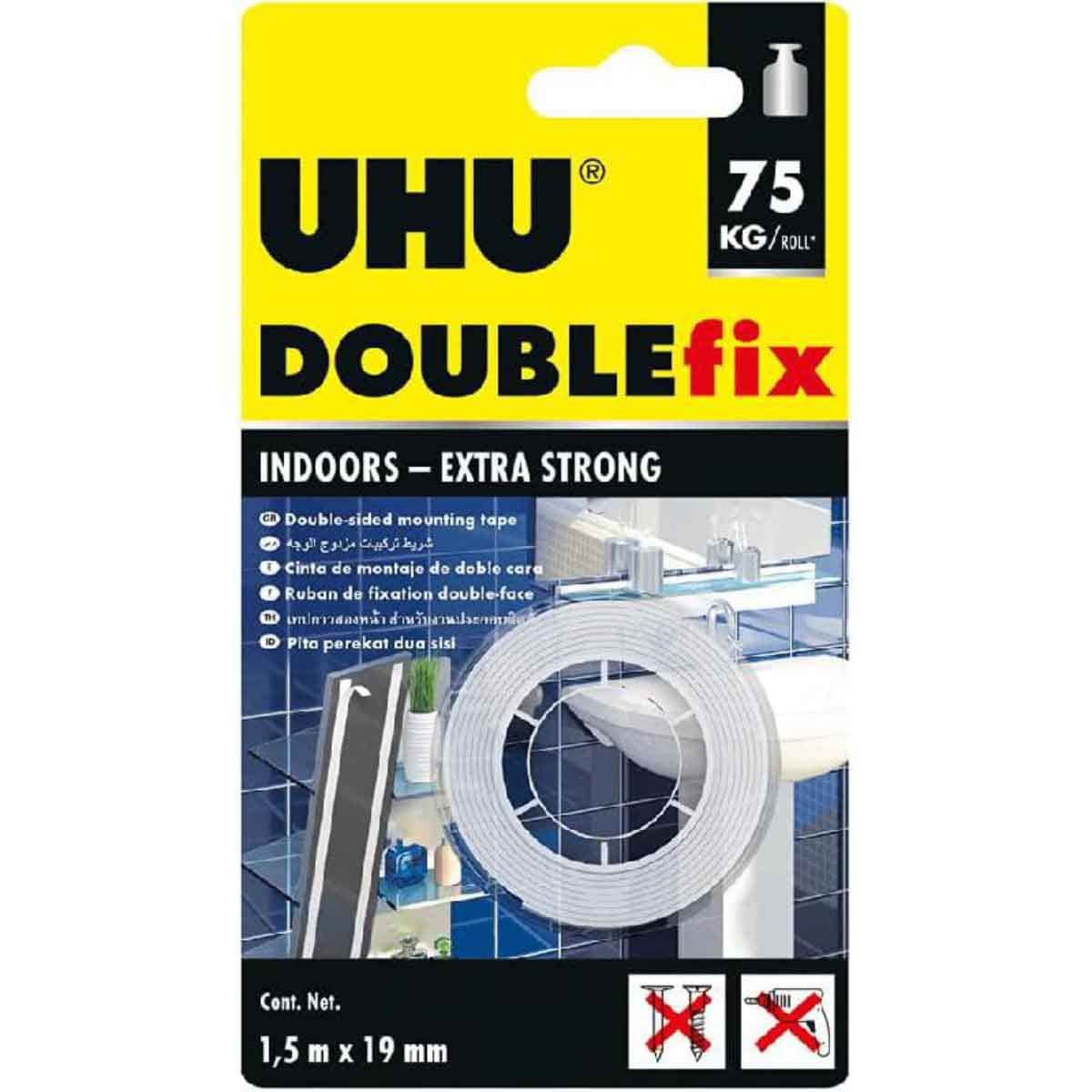 UHU 59" x 0.75" White Heavy Duty Mounting Roll