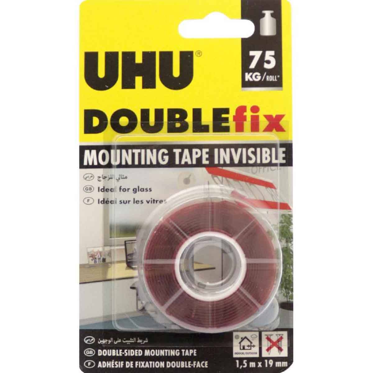 UHU Clear 59" x 0.75" Heavy Duty Mounting Roll