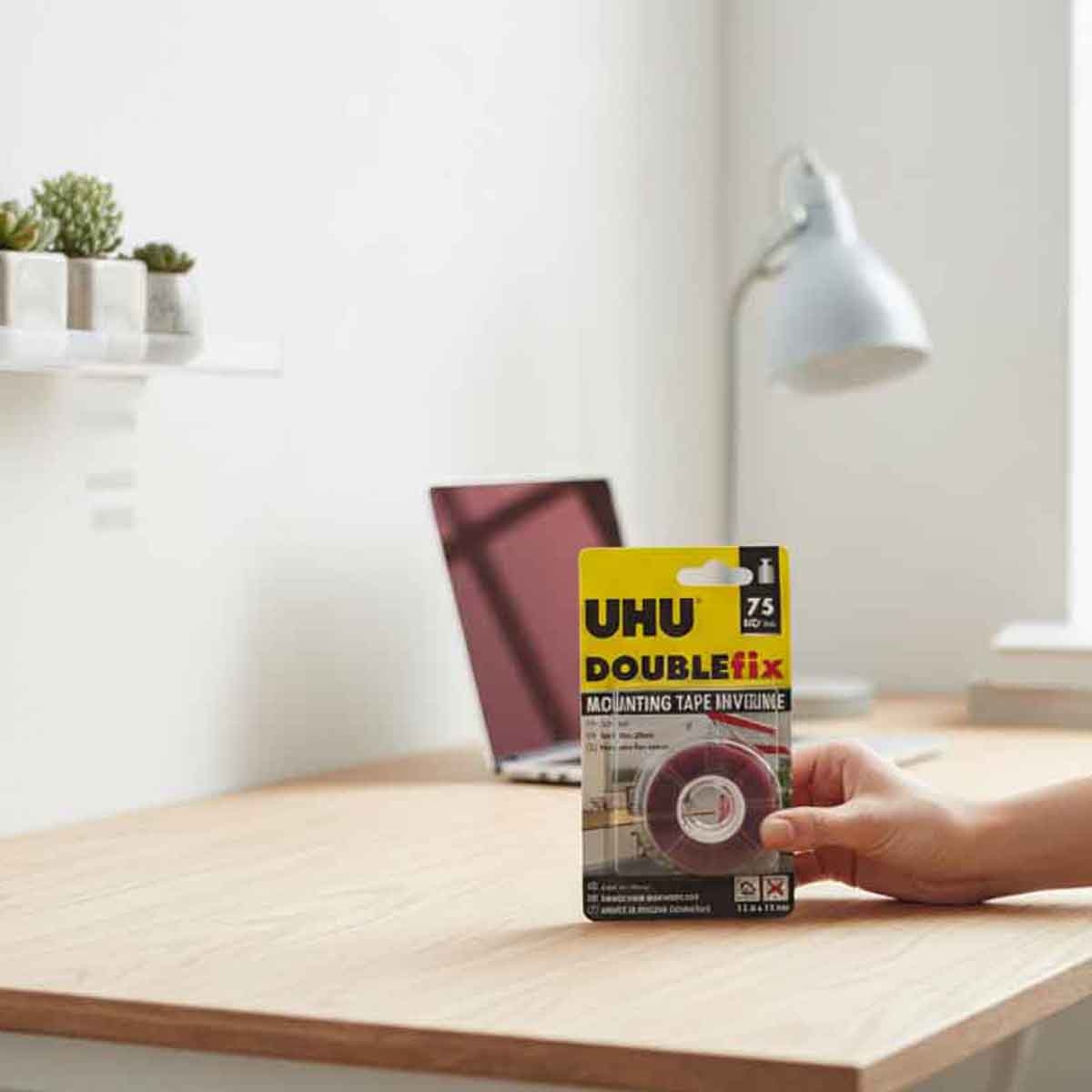 UHU Clear 59" x 0.75" Heavy Duty Mounting Roll