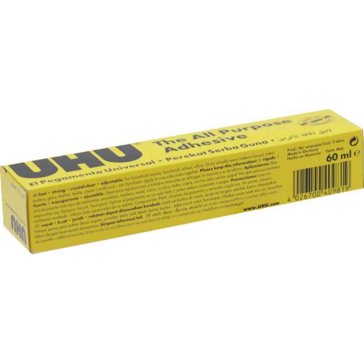 UHU 60ml No.6 Clear Multipurpose Glue