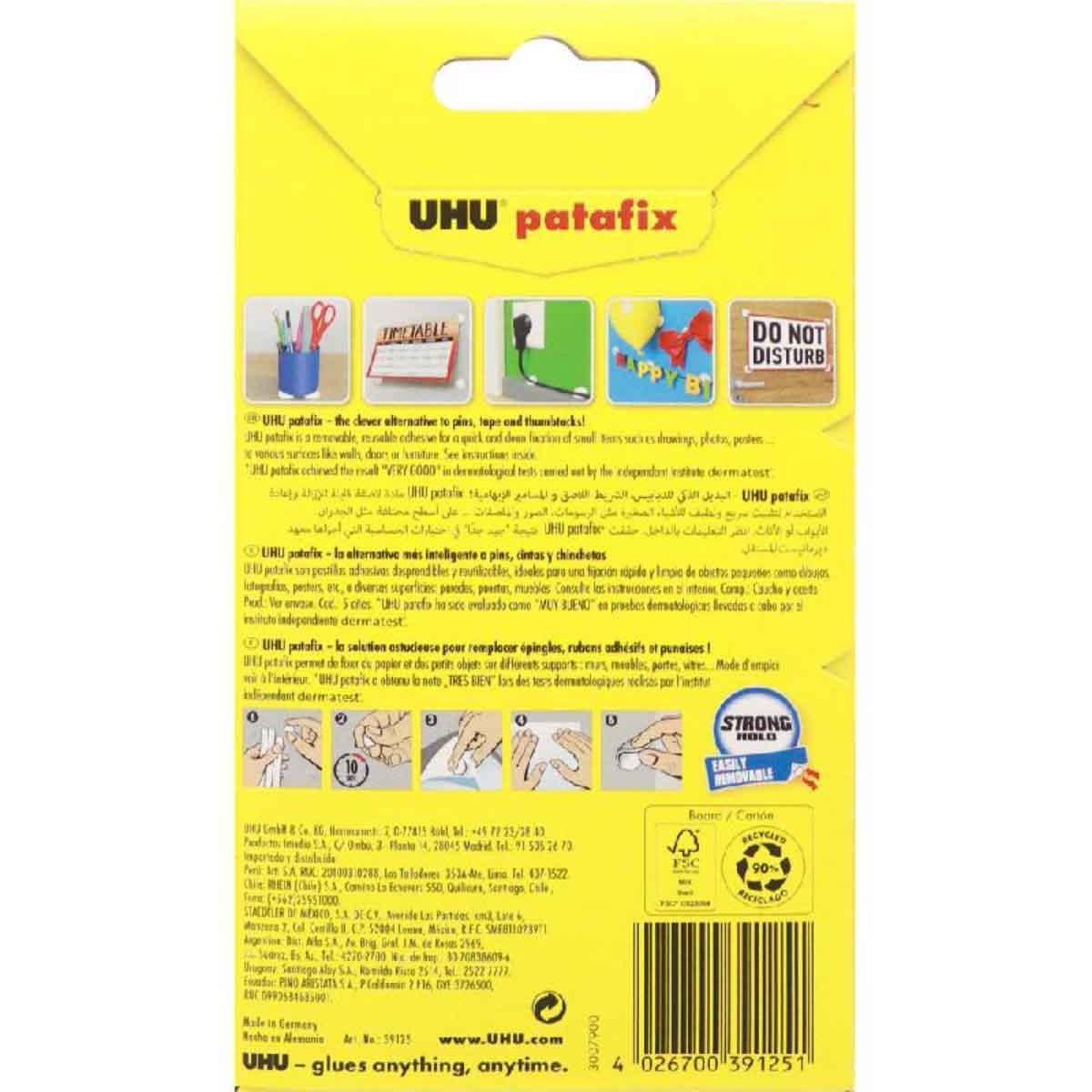 UHU 50g White Patafix Adhesive Putty