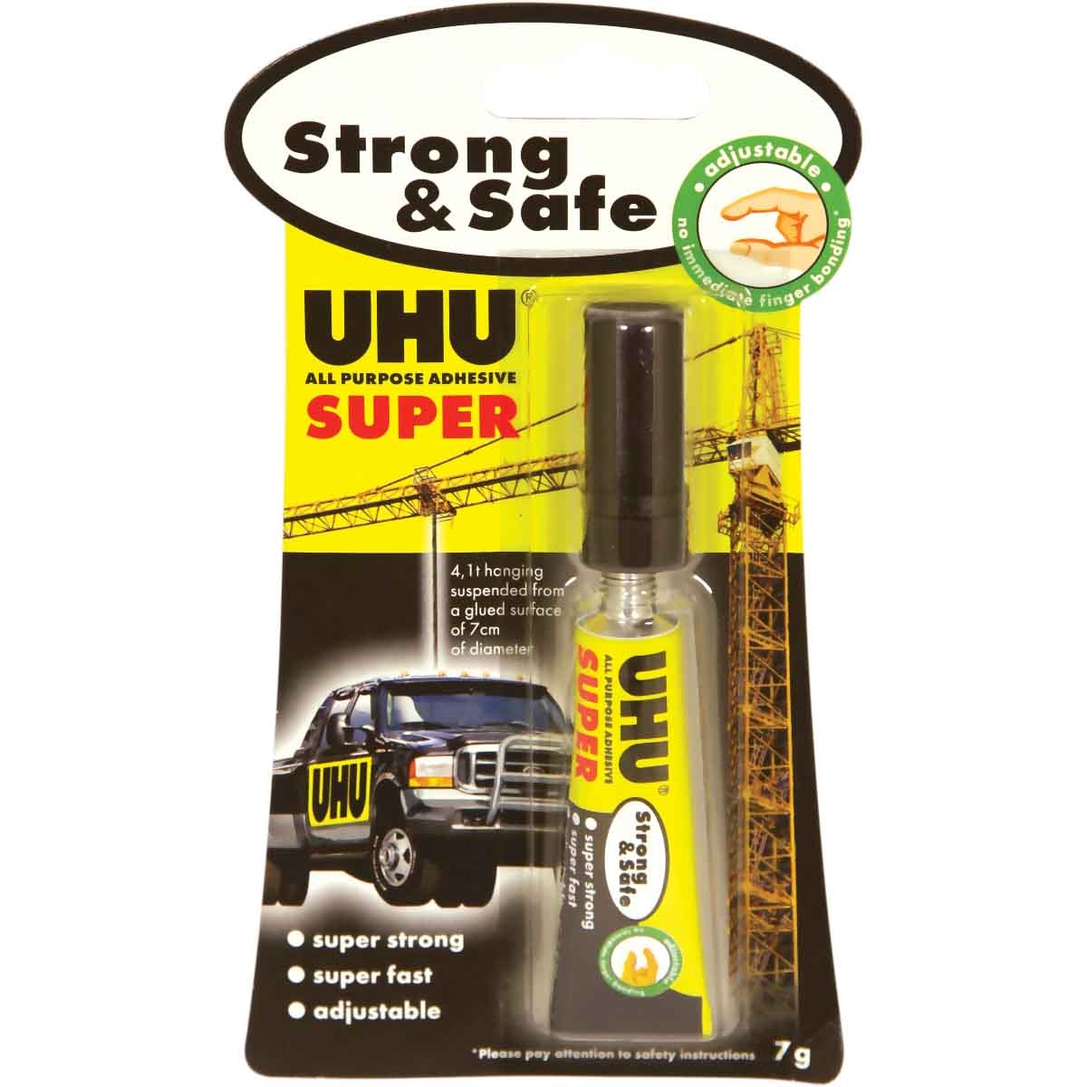 UHU 7ml Clear Super Strong & Safe Super Glue