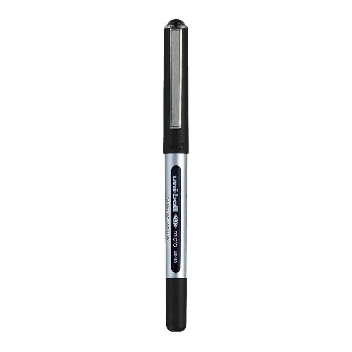 Uni-Ball 0.5mm Eye Micro Black Roller Pen, Pack of 2