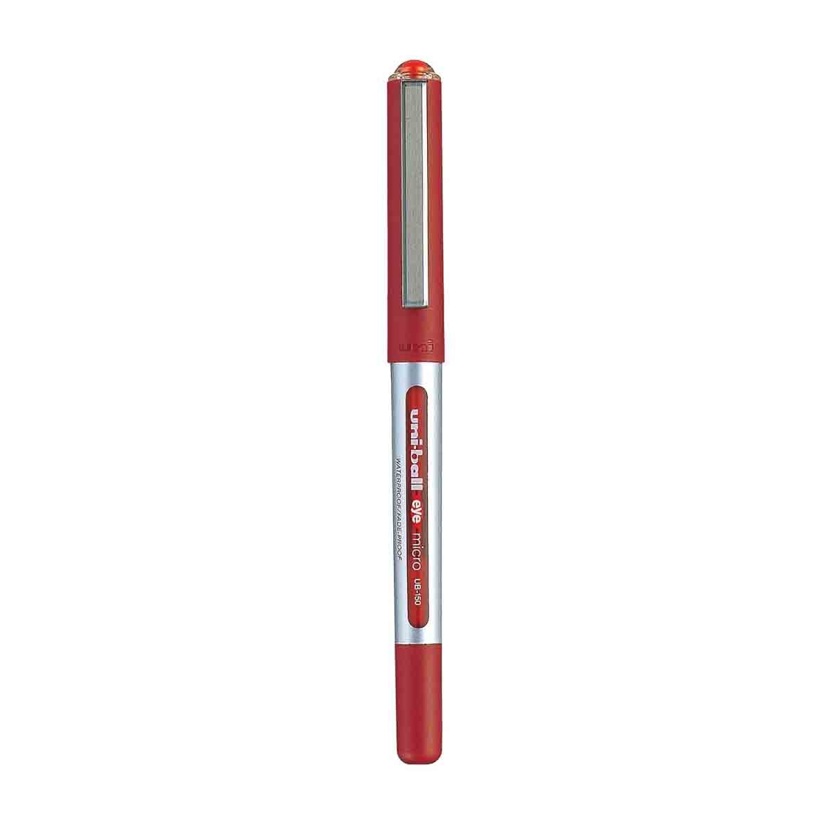 Uni-Ball 0.5mm Eye Micro Blue & Red Roller Pen, Pack of 2