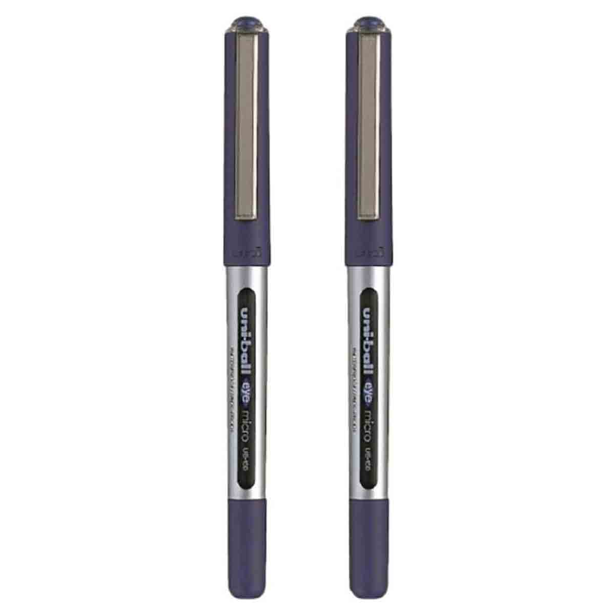 Uni-Ball 0.5mm Eye Micro Blue Roller Pen, Pack of 2