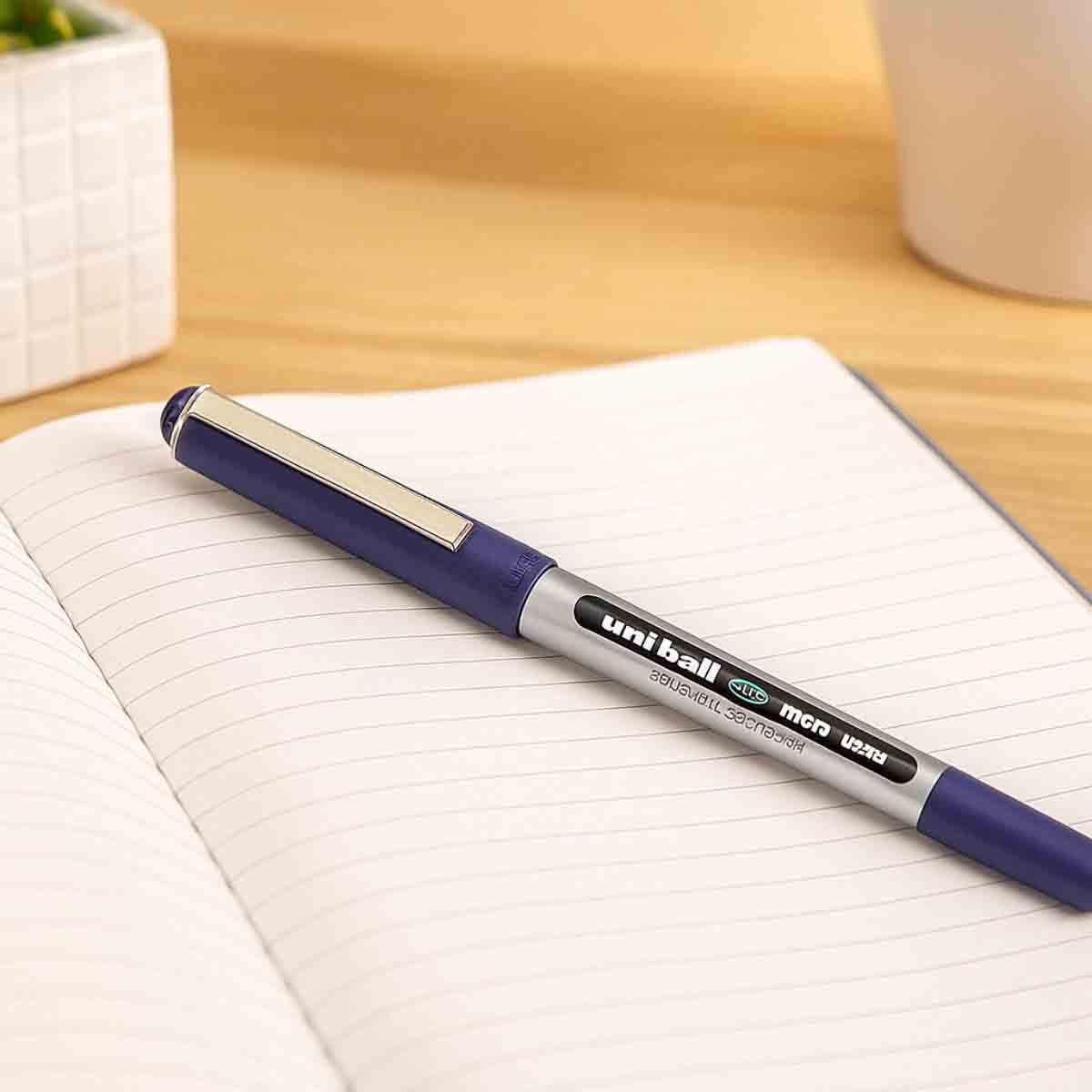 Uni-Ball 0.5mm Eye Micro Blue Roller Pen, Pack of 3