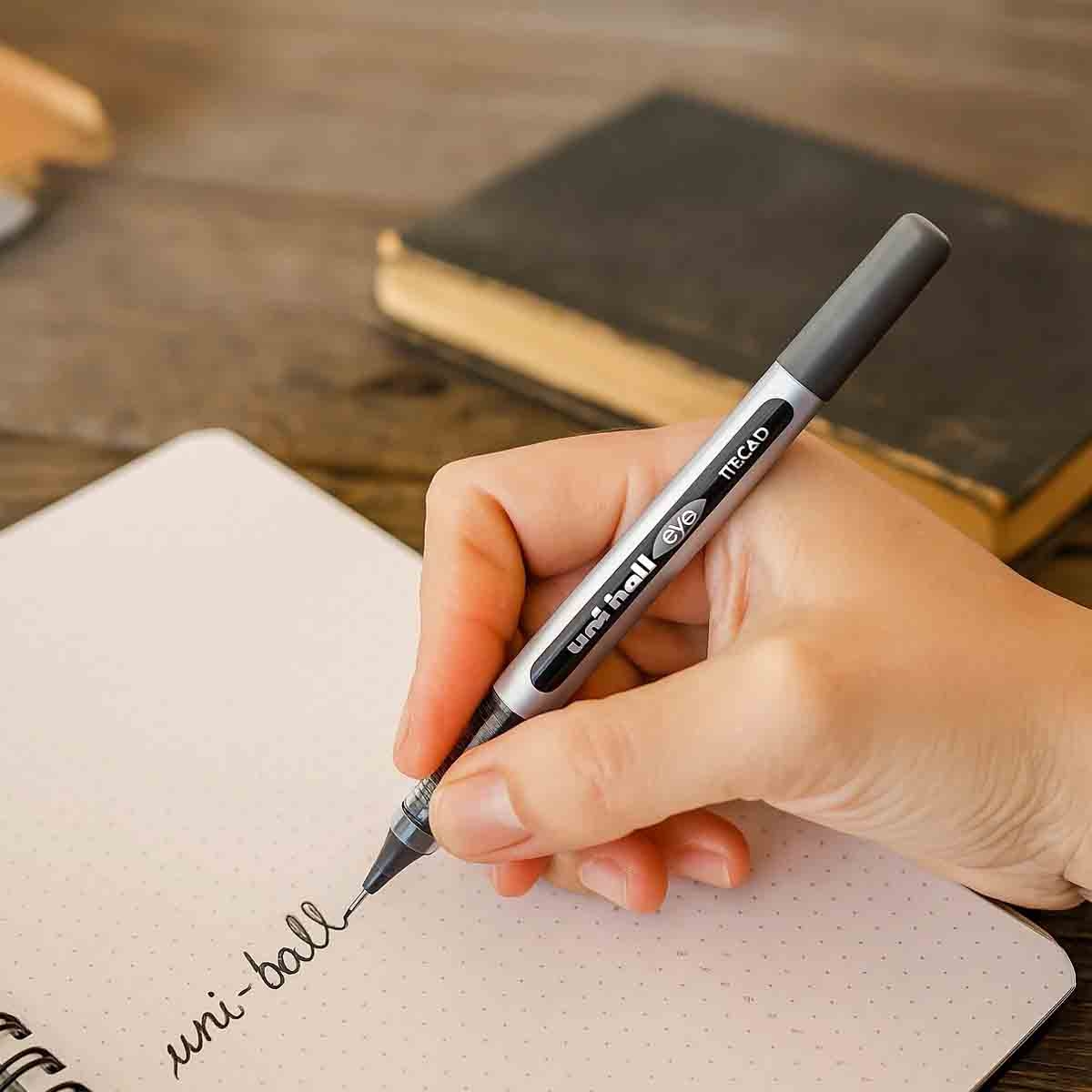 Uni-Ball 0.5mm Fine Tip Black Micro Rollerball Pen