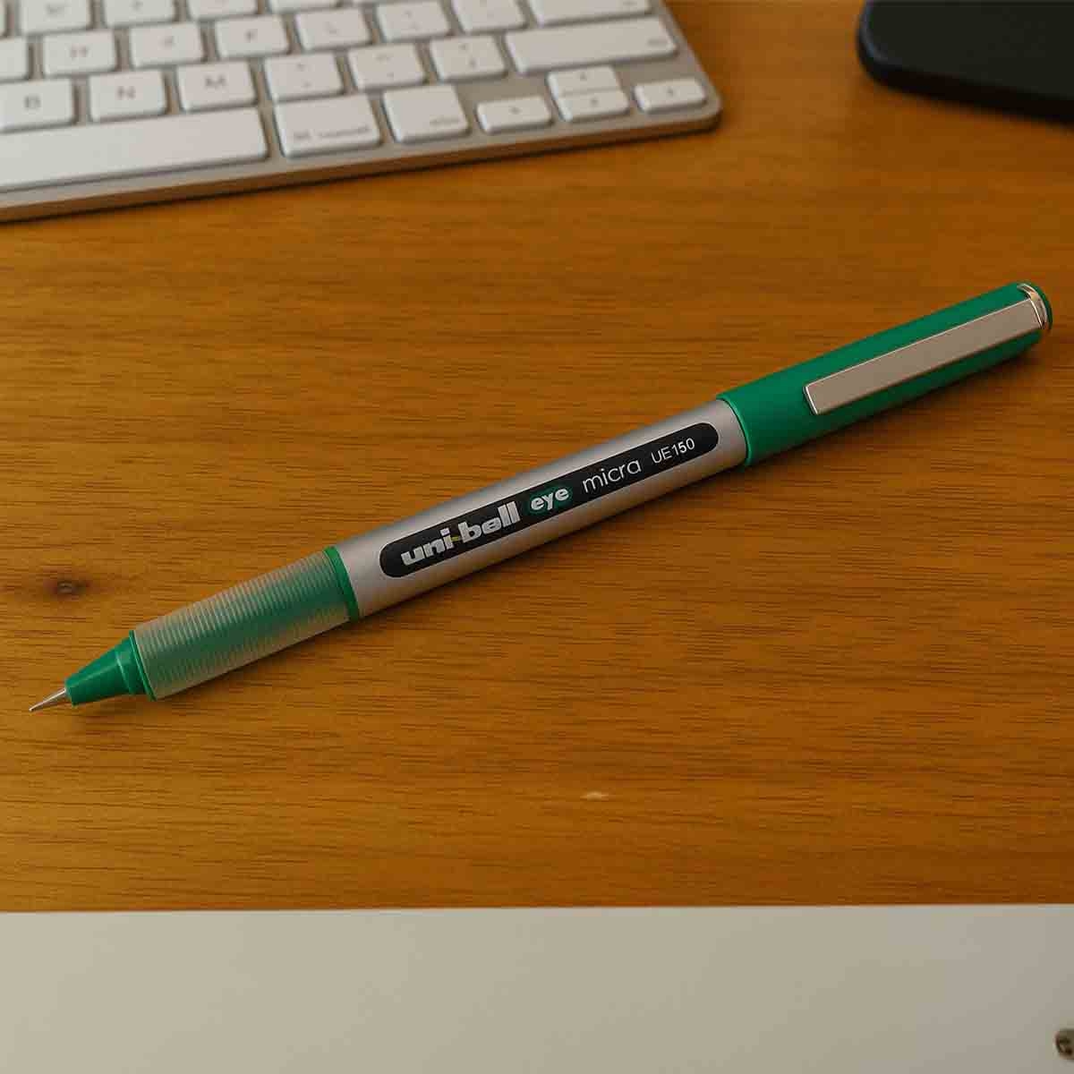 Uni-Ball 0.5mm Fine Tip Green Micro Rollerball Pen