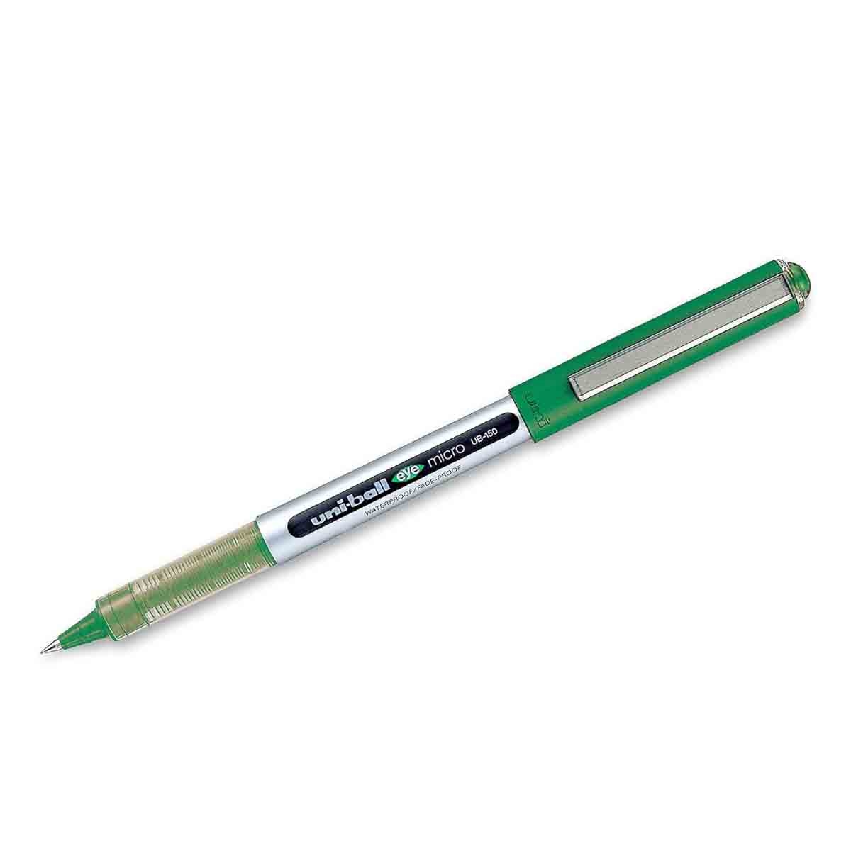 Uni-Ball 0.5mm Fine Tip Green Micro Rollerball Pen