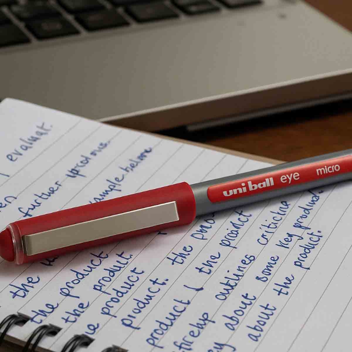 Uni-Ball 0.5mm Fine Tip Red Micro Rollerball Pen