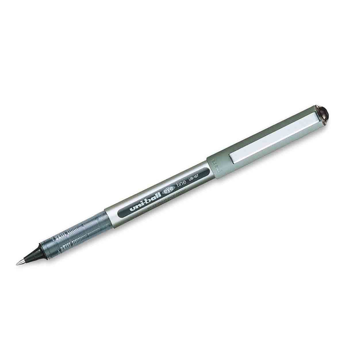 Uni-Ball 0.7mm Eye Liquid Ink Fine Roller Black Ball Pen, Pack of 2