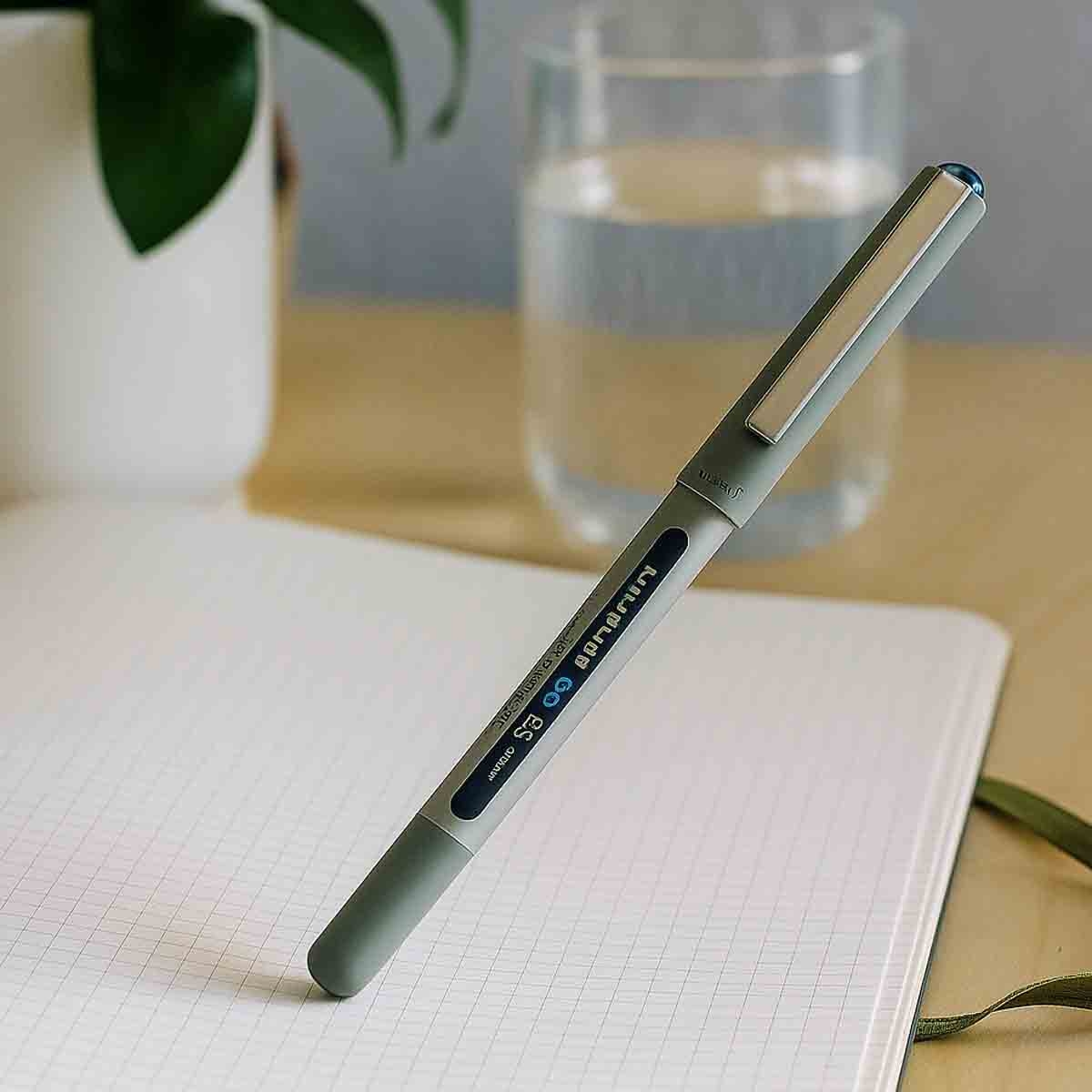 Uni-Ball 0.7mm Eye Liquid Ink Fine Roller Blue & Black Ball Pen, Pack of 2