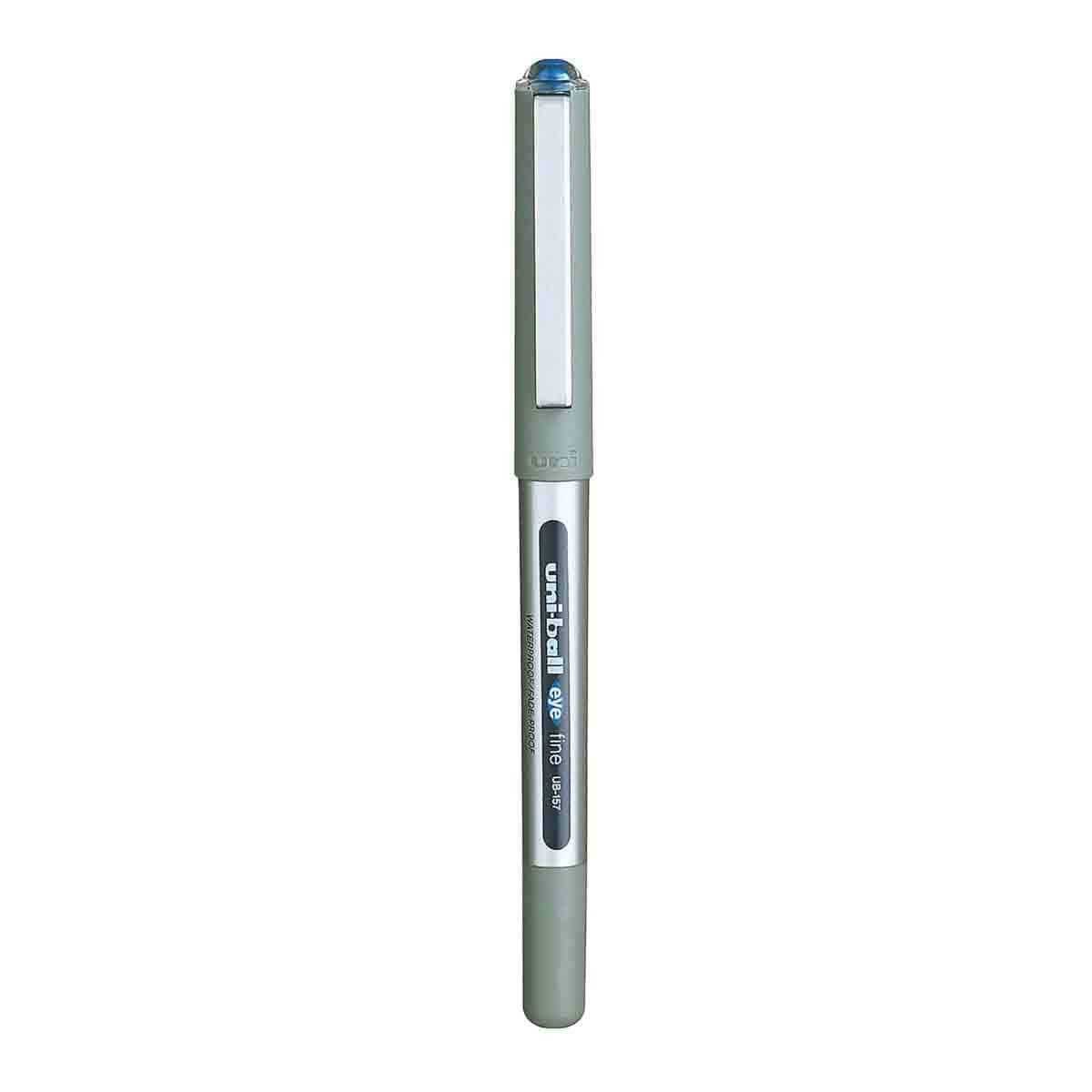 Uni-Ball 0.7mm Eye Liquid Ink Fine Roller Blue & Black Ball Pen, Pack of 2