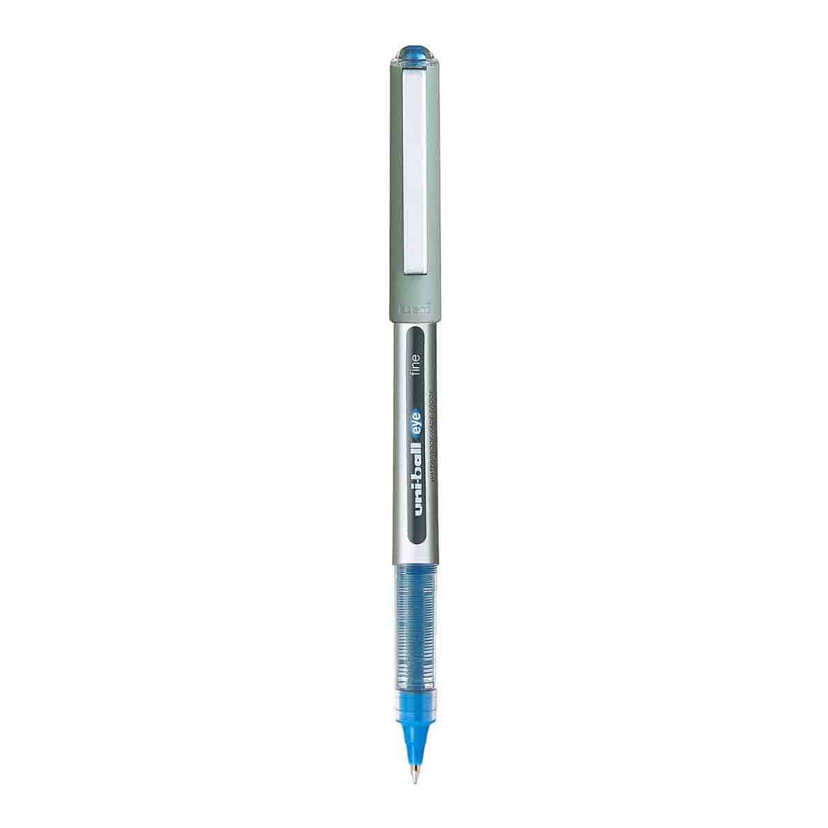 Uni-Ball 0.7mm Eye Liquid Ink Fine Roller Blue & Black Ball Pen, Pack of 2